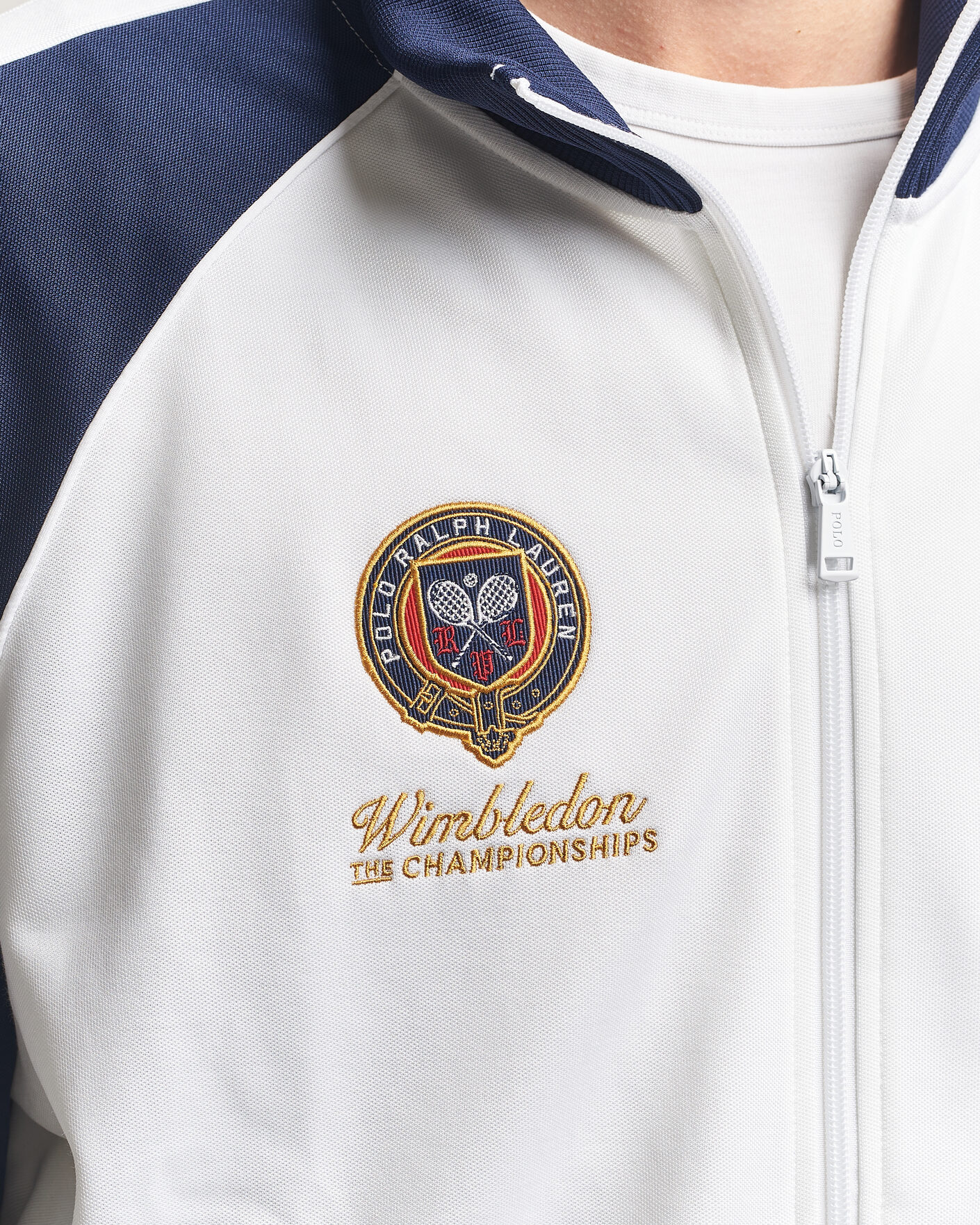 Herre | Gensere | Polo Ralph Lauren | Full Zip Pullover Ceramic White
