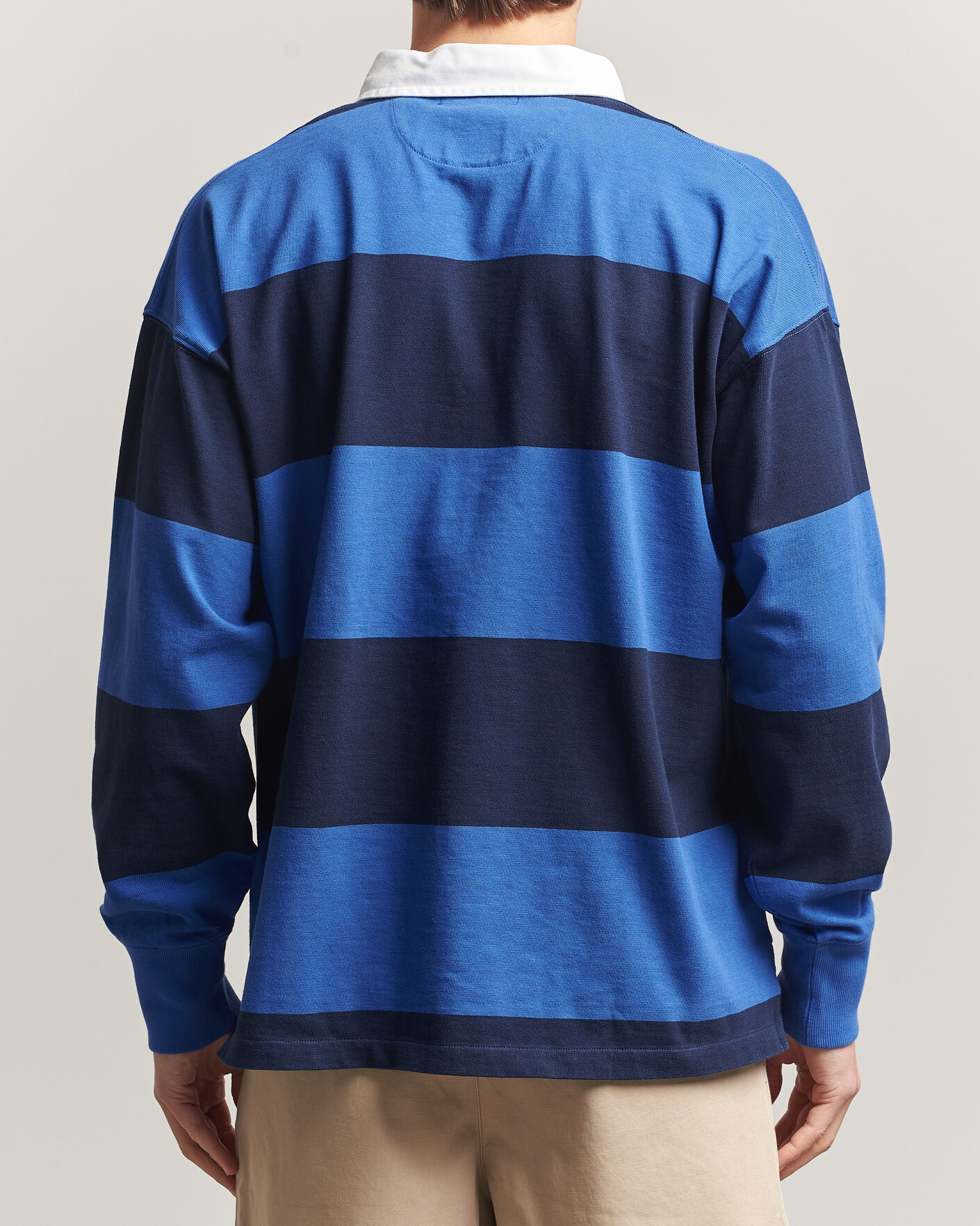 Herre | Gensere | Polo Ralph Lauren | Striped Rugby Pullover Collegiate Blue