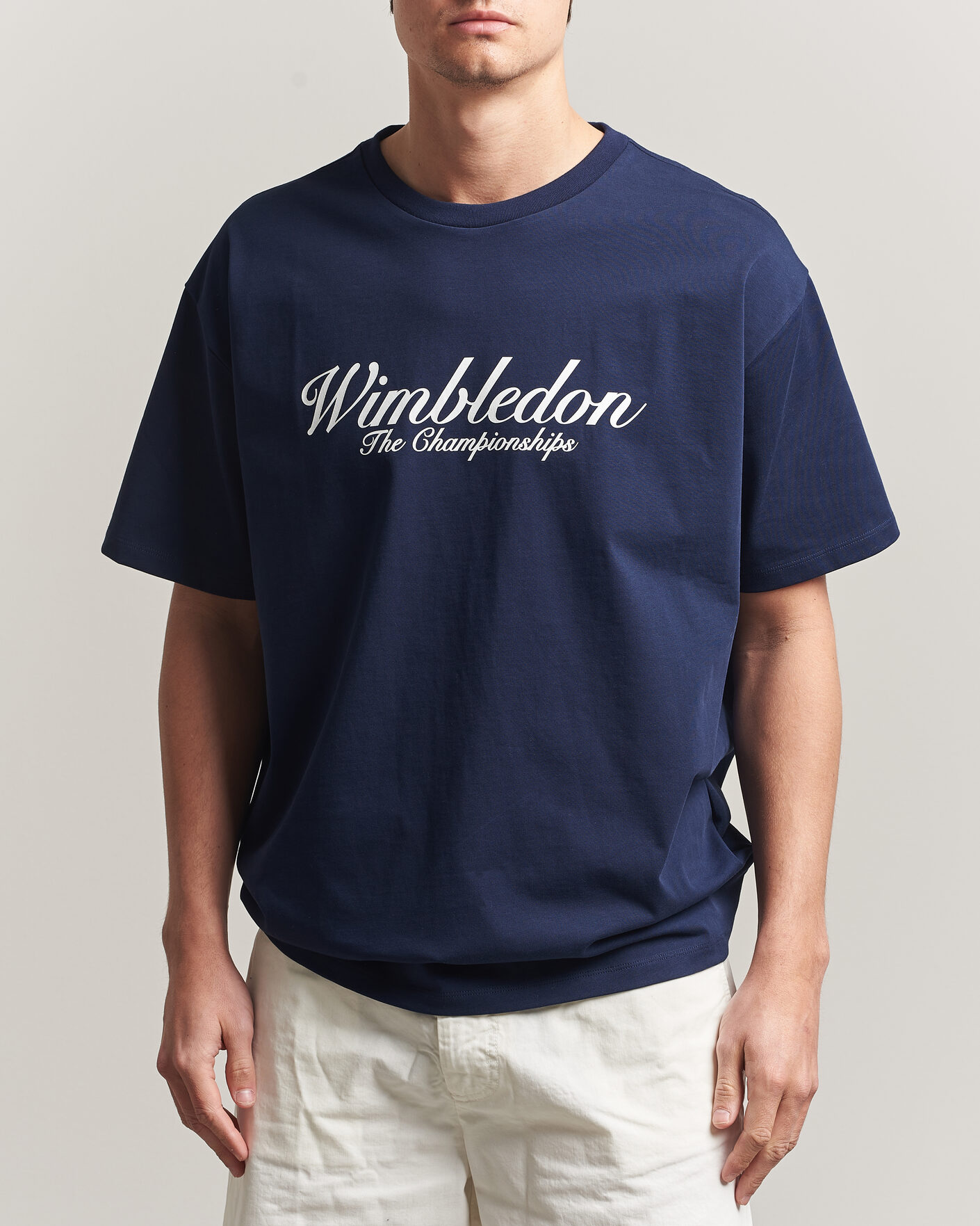 Herre | T-Shirts | Polo Ralph Lauren | Wimbledon Championship Tee Refined Navy
