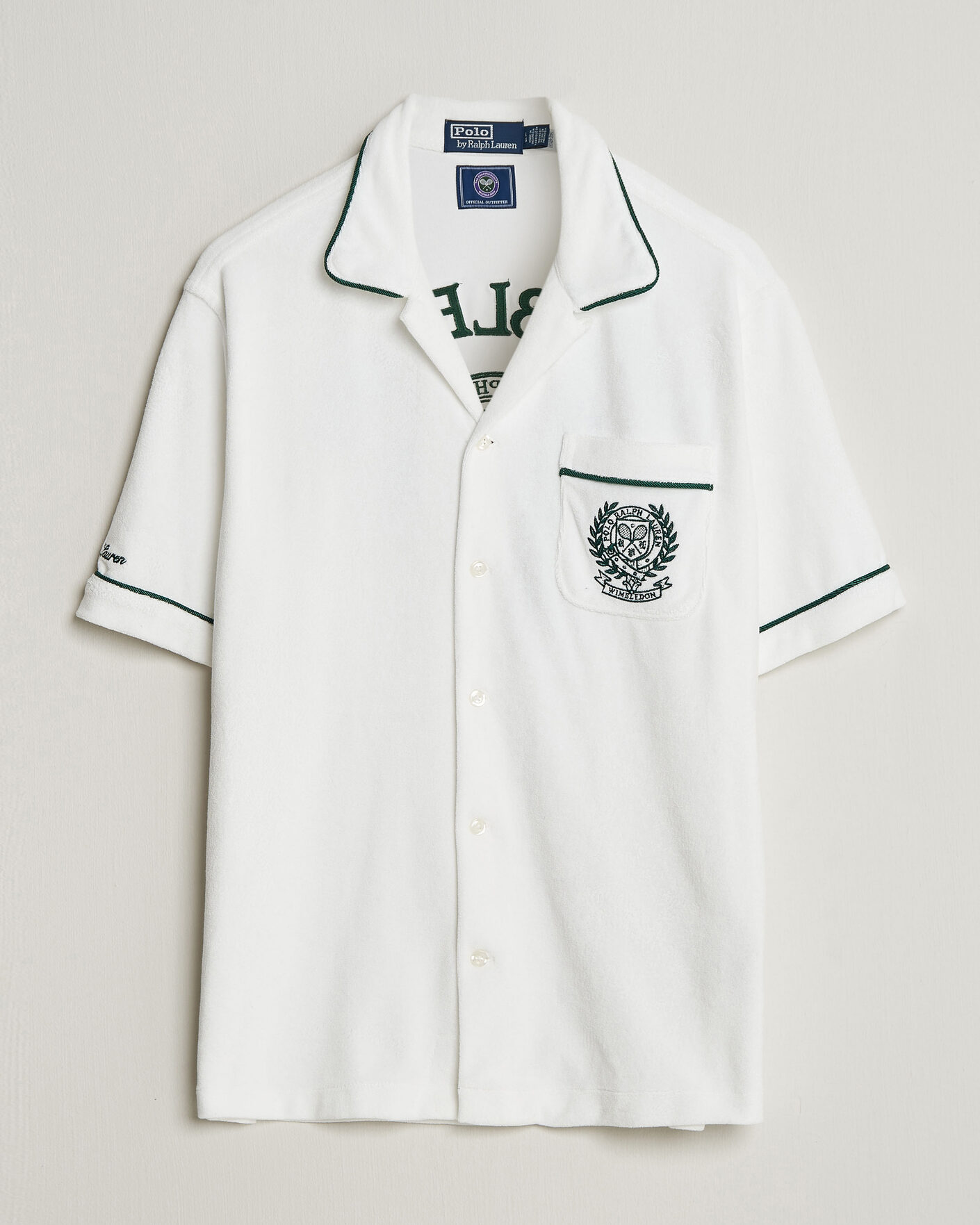 Herre | Skjorter | Polo Ralph Lauren | Terry Short Sleeve Shirt White