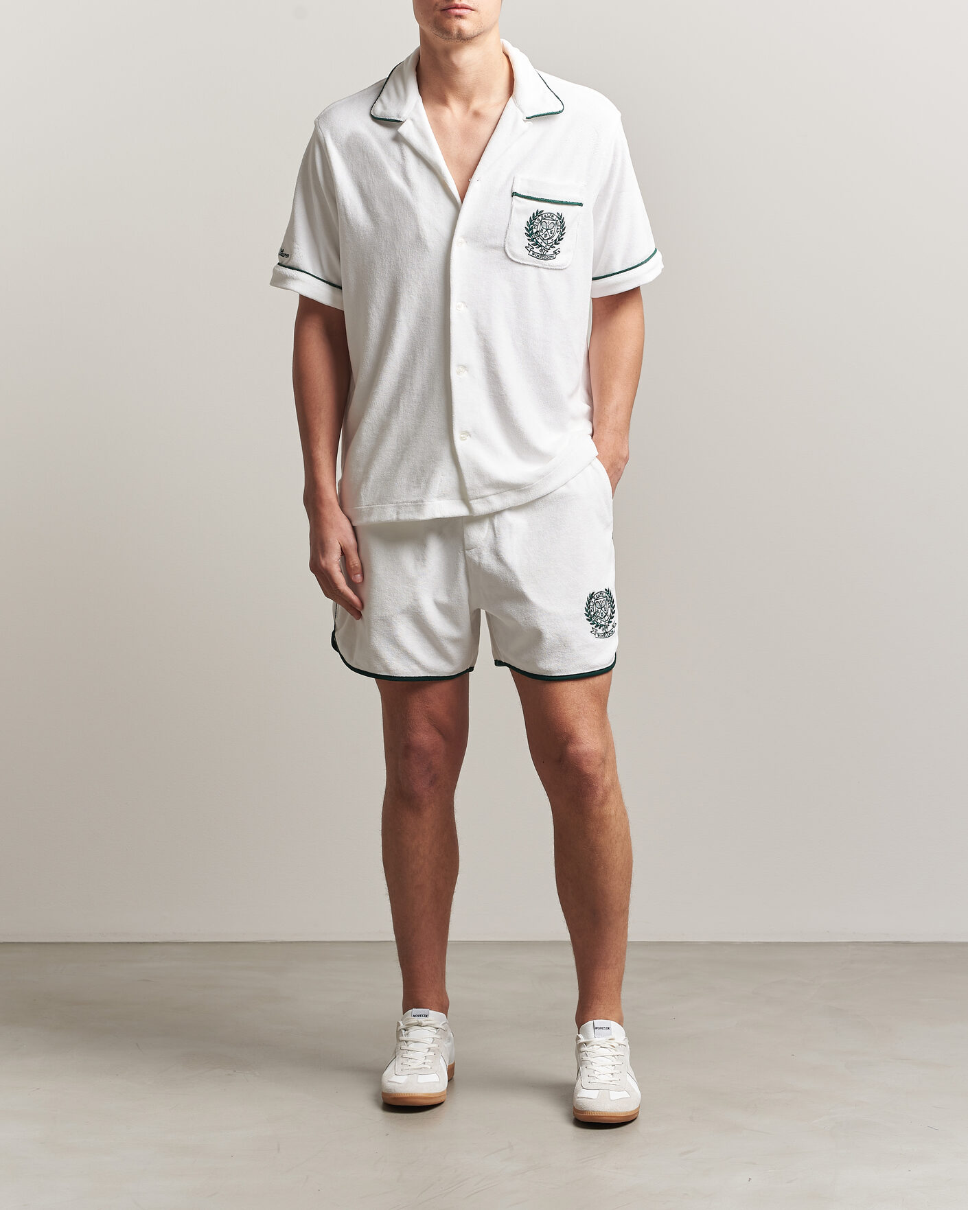 Herre | Skjorter | Polo Ralph Lauren | Terry Short Sleeve Shirt White