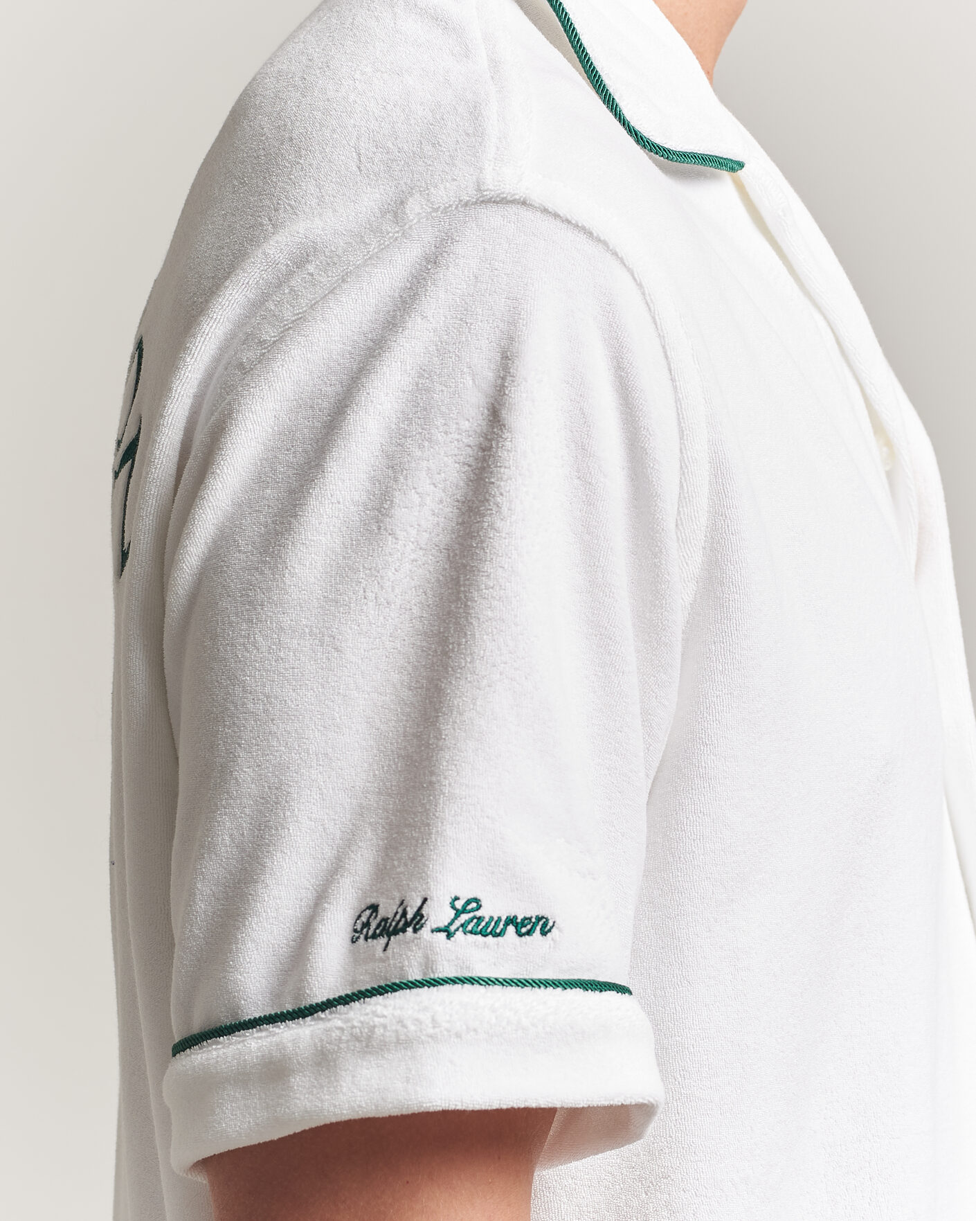 Herre | Skjorter | Polo Ralph Lauren | Terry Short Sleeve Shirt White