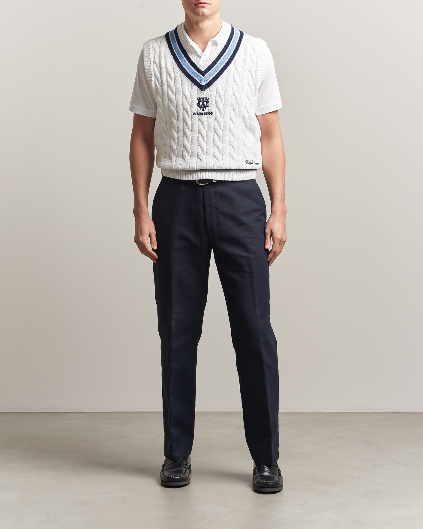 Herre | Gensere | Polo Ralph Lauren | Cotton Cable Vest Cream Combo