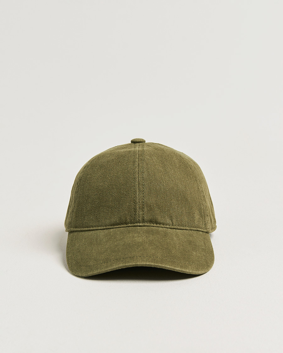 Herre | Hatter og capser | Tiger of Sweden | Hent Washed Cap Kalamata Green
