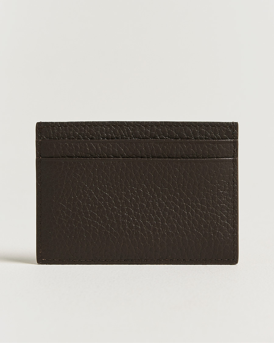 Herre | Lommebøker | Tiger of Sweden | Wharf Leather Card Holder Dark Brown