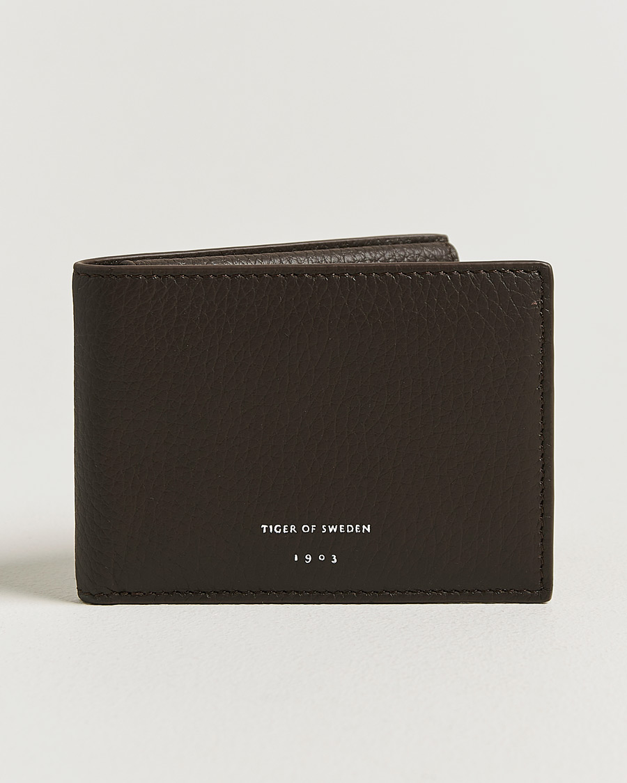 Herre | Lommebøker | Tiger of Sweden | Wivallius Leather Wallet Dark Brown