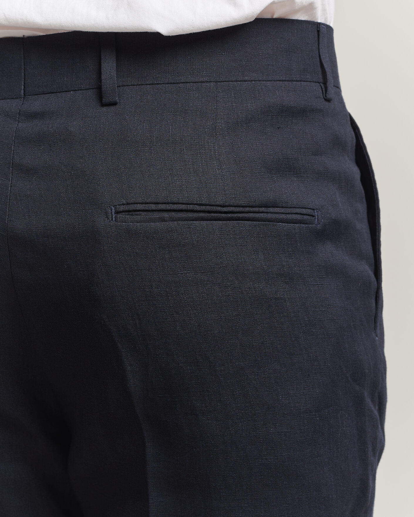 Herre | Bukser | Tiger of Sweden | Tenuta Linen Suit Trousers Midnight Blue