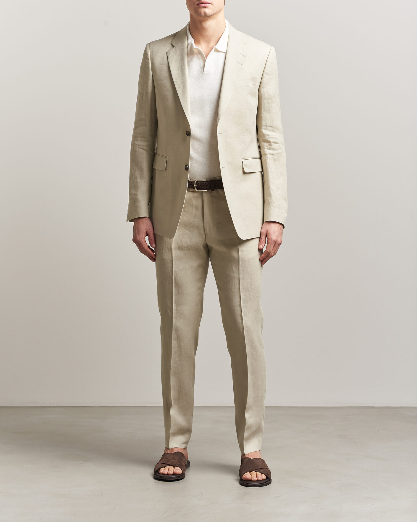 Herre | Dressjakker | Tiger of Sweden | Justin Linen Suit Blazer Cream Sand
