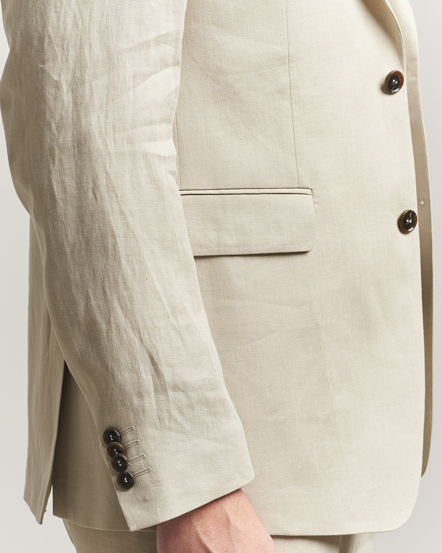 Herre | Dressjakker | Tiger of Sweden | Justin Linen Suit Blazer Cream Sand