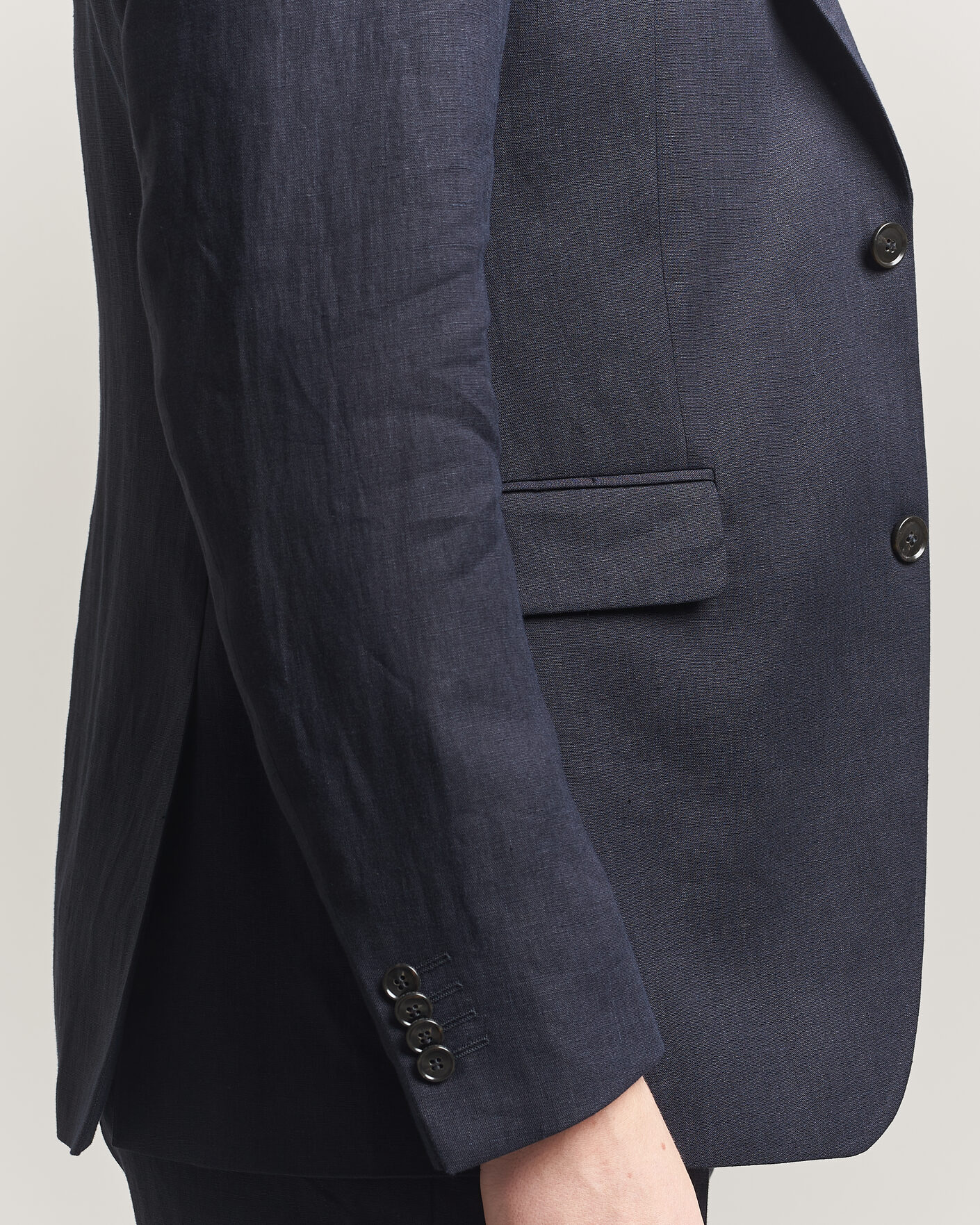 Herre | Dressjakker | Tiger of Sweden | Justin Linen Suit Blazer Midnight Blue