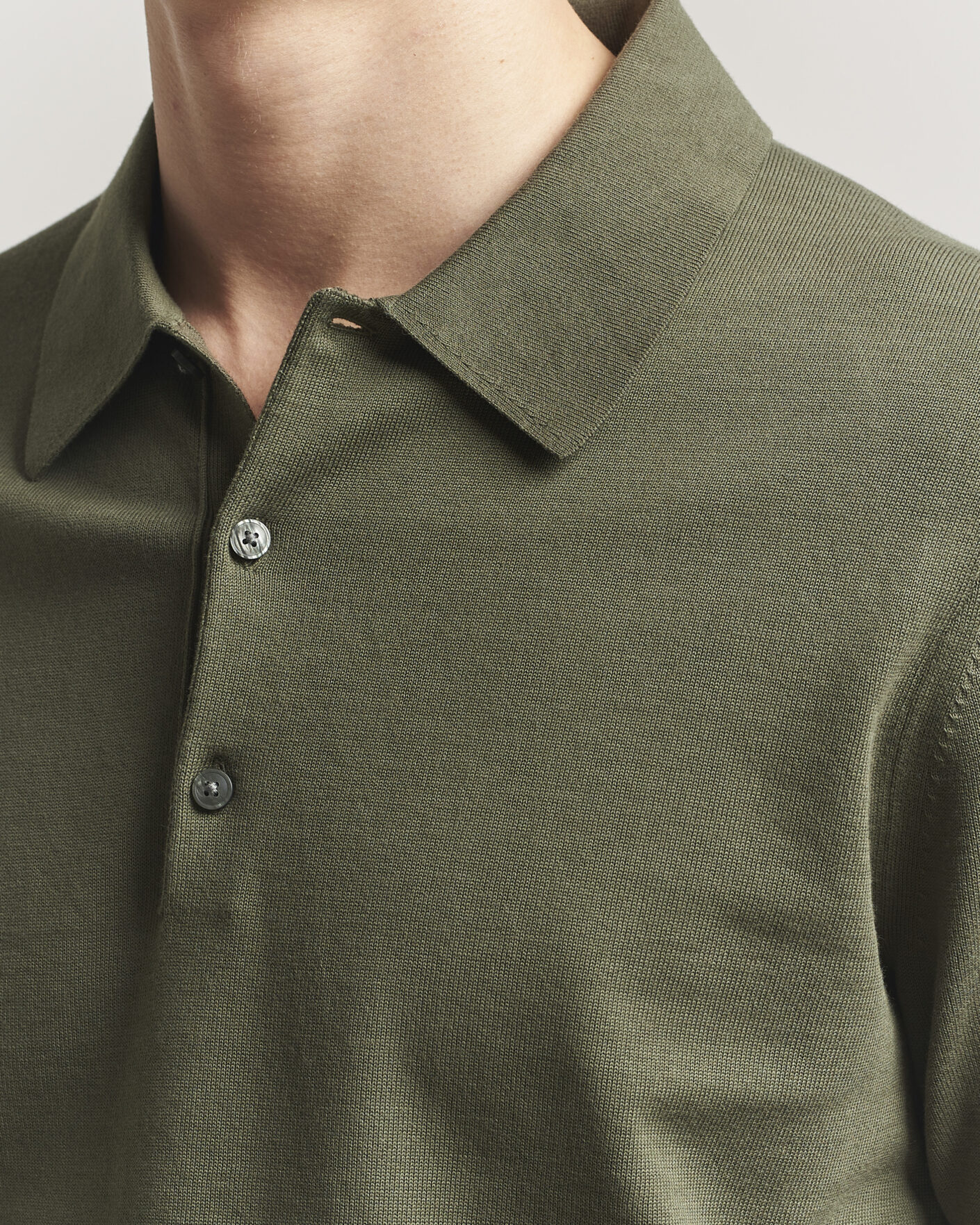 Herre | Pikéer | Tiger of Sweden | Erros Cotton Knitted Polo Kalamata Green
