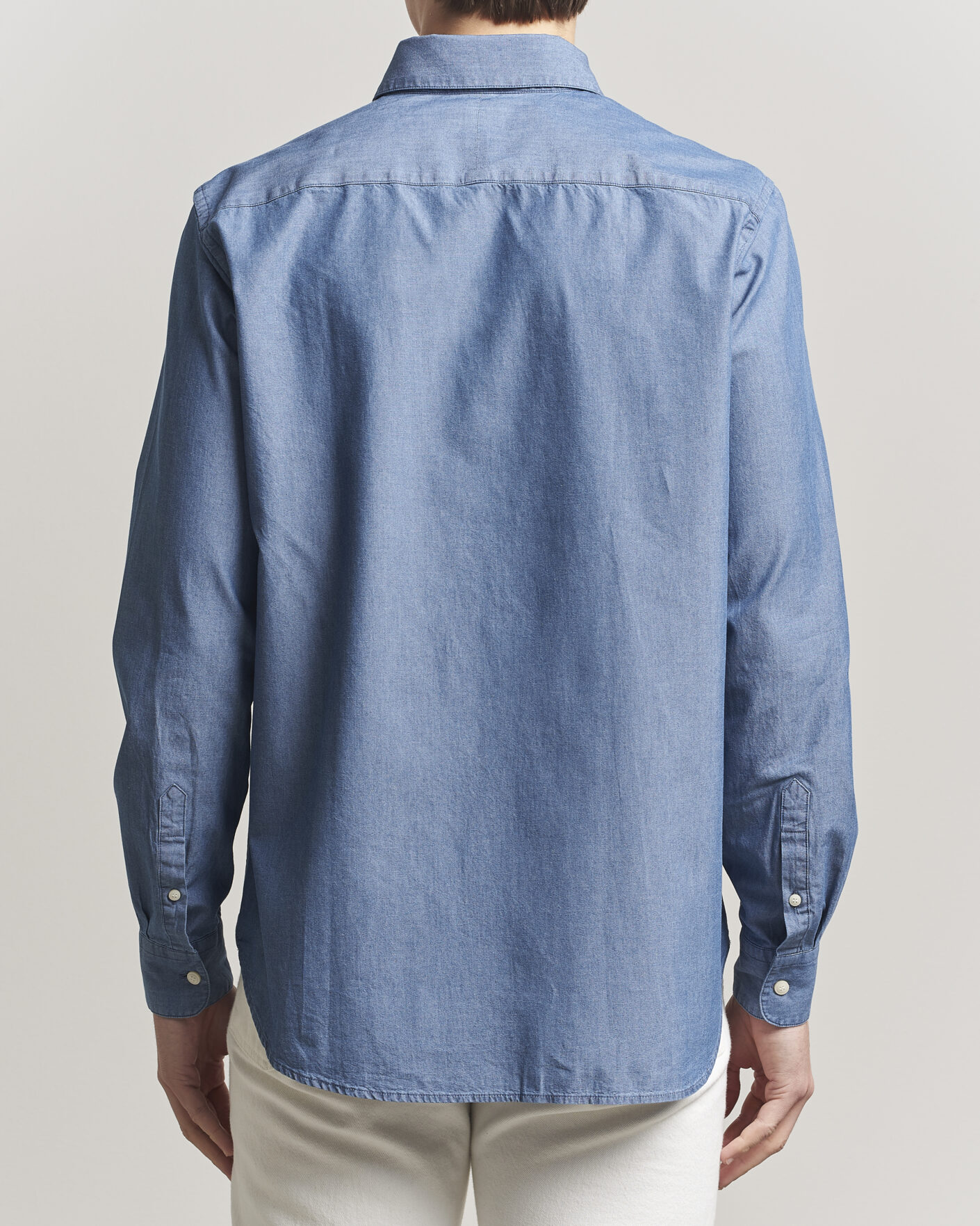 Herre | Skjorter | Tiger of Sweden | Bjorn Denim Shirt Bering Sea