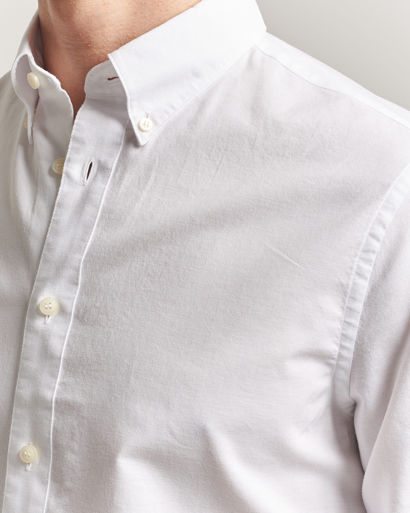 Herre | Skjorter | Tiger of Sweden | Bjorn Oxford Shirt Pure White