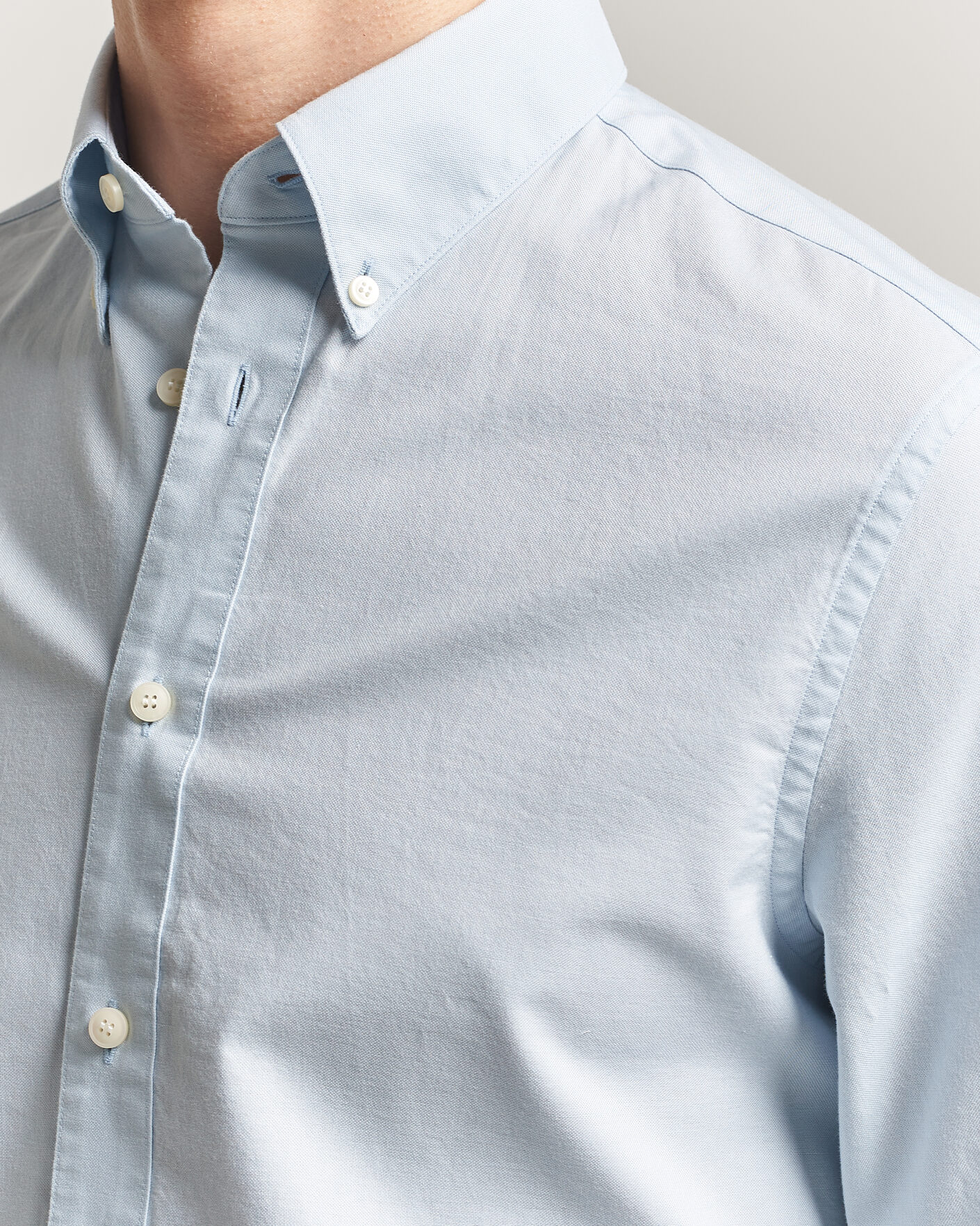 Herre | Skjorter | Tiger of Sweden | Bjorn Oxford Shirt Light Blue