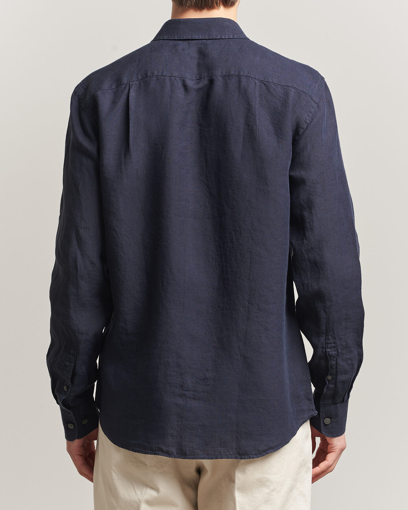 Herre | Skjorter | Tiger of Sweden | Spenser Linen Shirt Midnight Blue