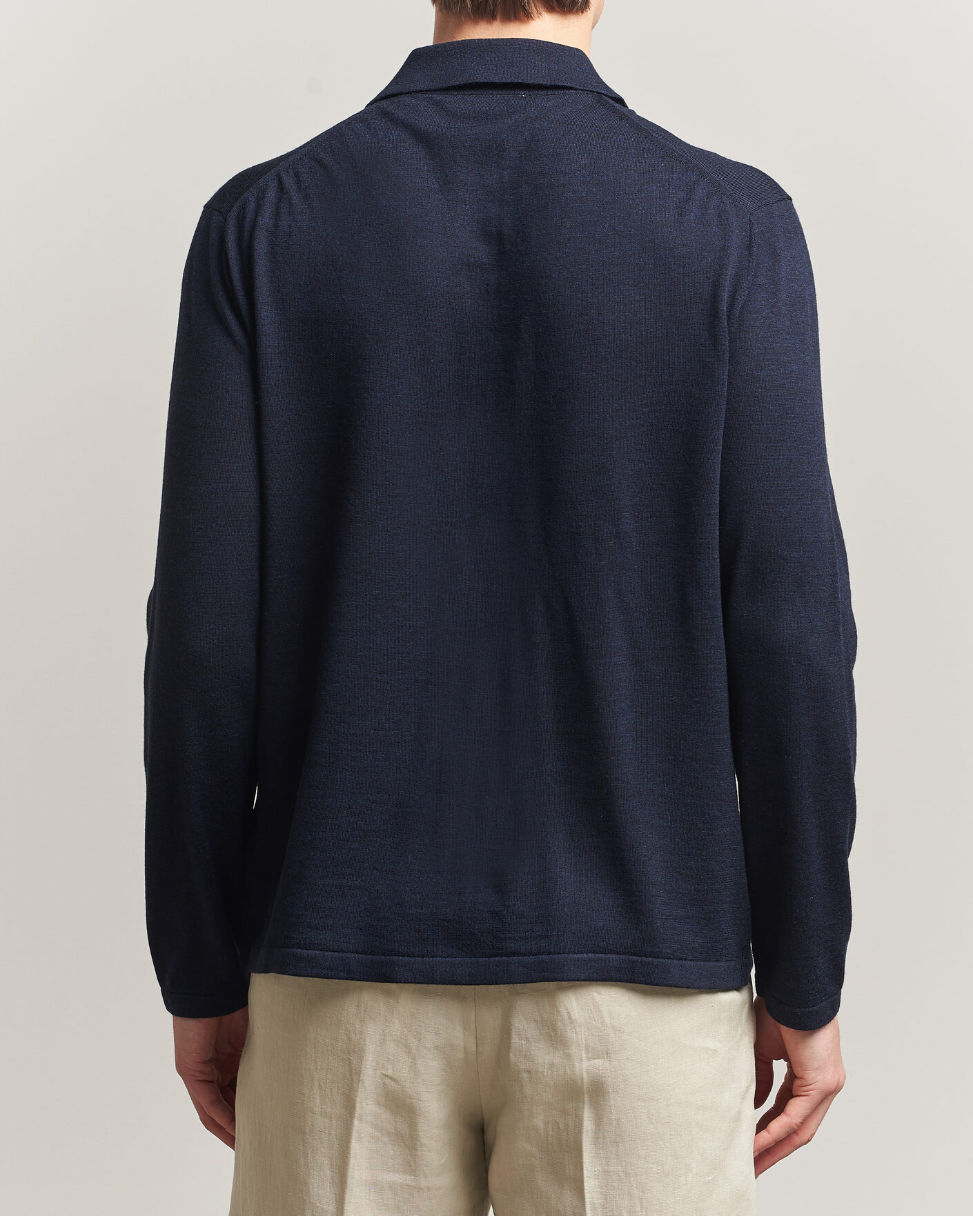 Herre | Gensere | Tiger of Sweden | Verklin Merino Knitted Cardigan Light Ink