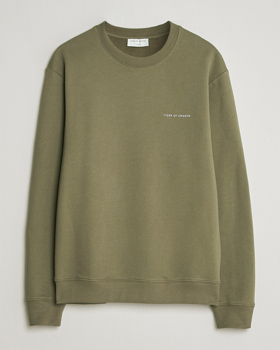 Herre | Gensere | Tiger of Sweden | Emerson Crew Neck Sweatshirt October Sage
