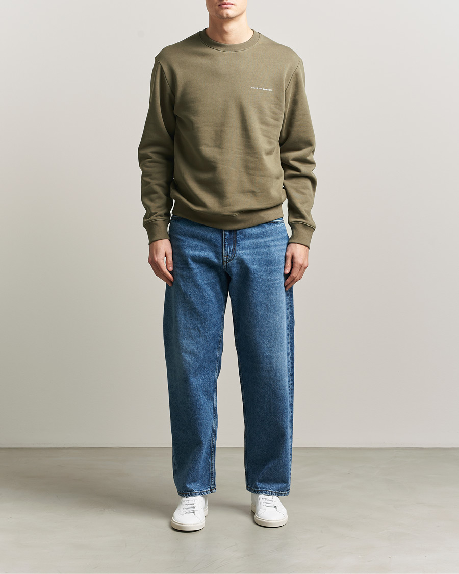 Herre | Gensere | Tiger of Sweden | Emerson Crew Neck Sweatshirt October Sage