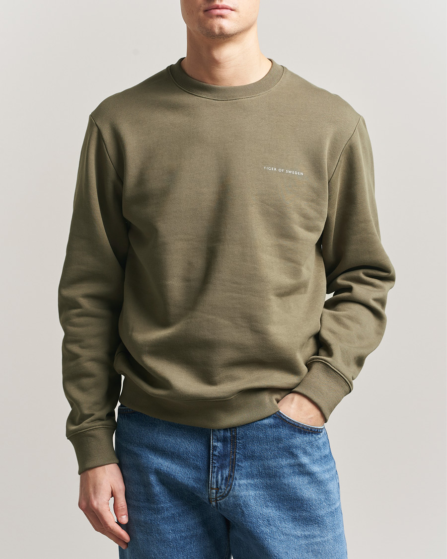 Herre | Gensere | Tiger of Sweden | Emerson Crew Neck Sweatshirt October Sage