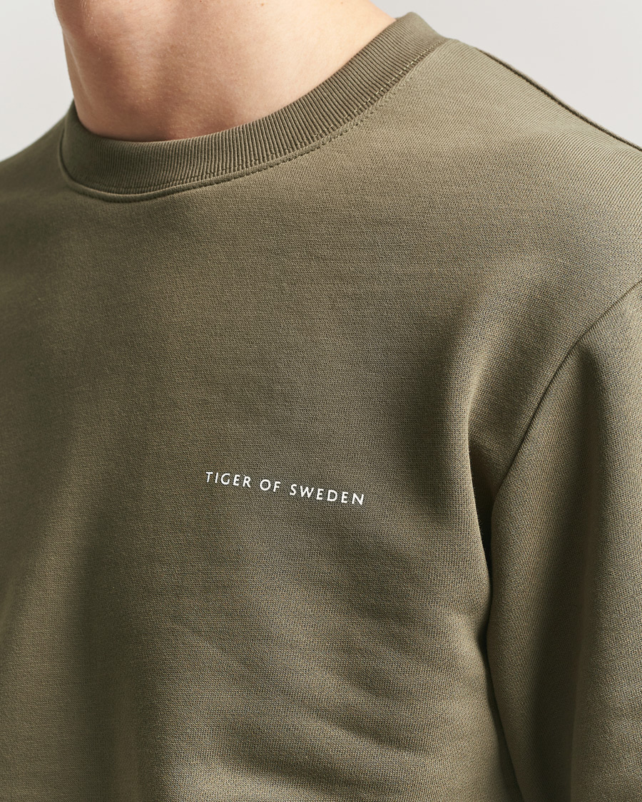 Herre | Gensere | Tiger of Sweden | Emerson Crew Neck Sweatshirt October Sage