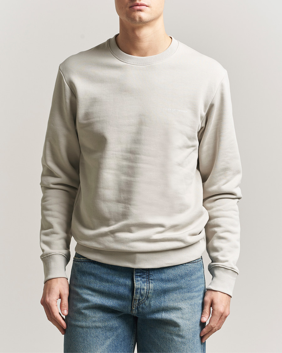 Herre | Gensere | Tiger of Sweden | Emerson Crew Neck Sweatshirt Seline Grey