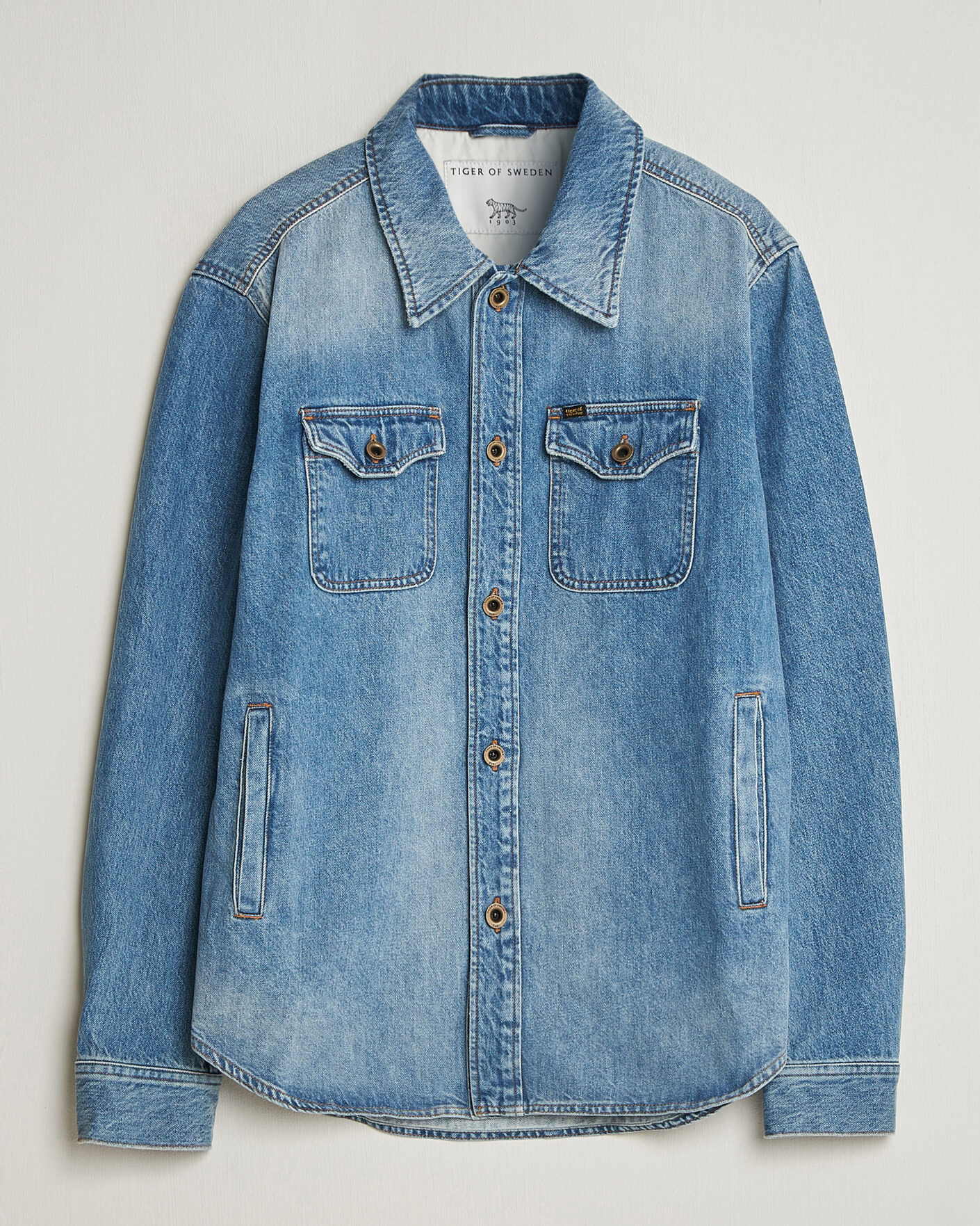 Herre | Jakker | Tiger of Sweden | Get Denim Jacket Light Blue
