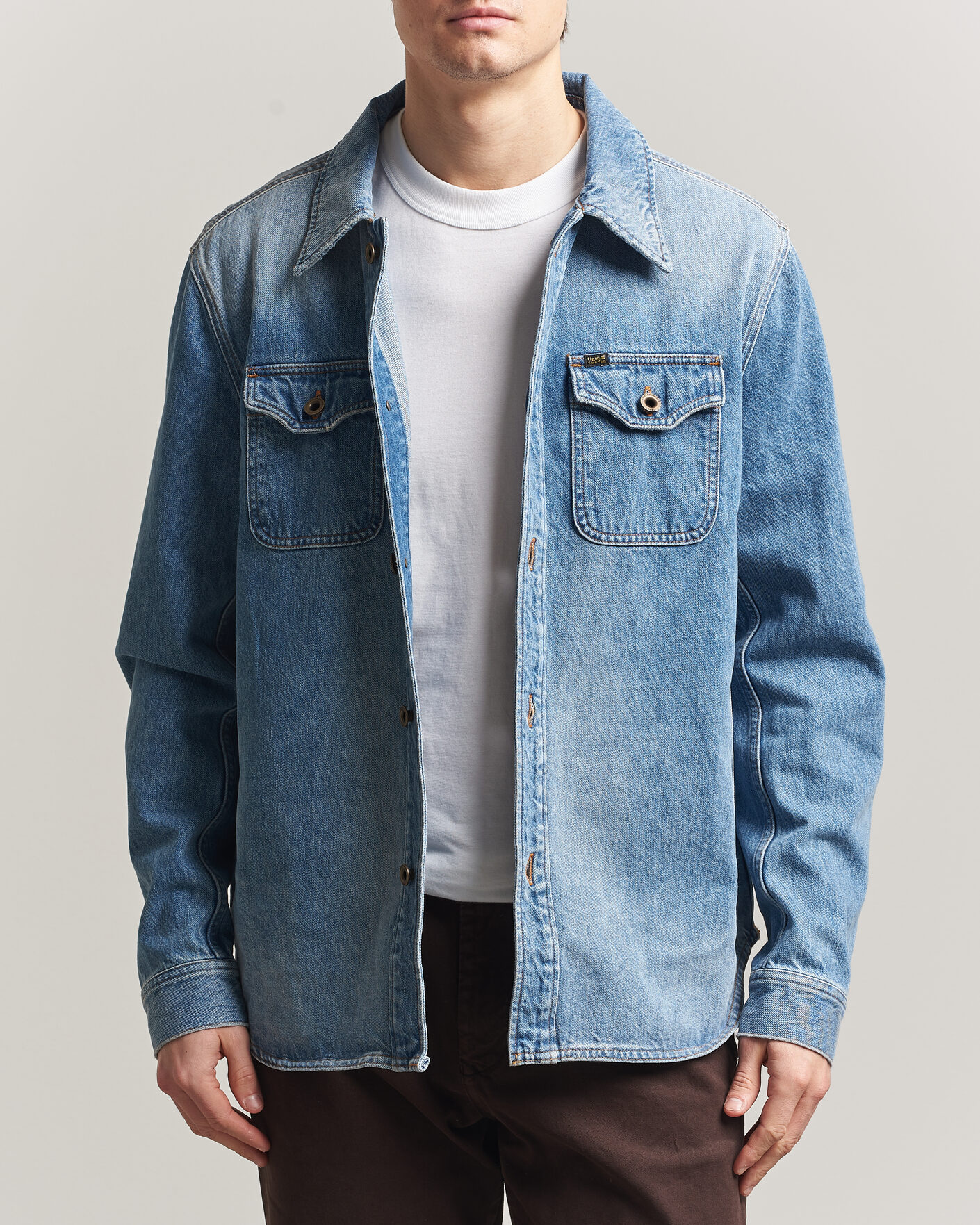 Herre | Jakker | Tiger of Sweden | Get Denim Jacket Light Blue