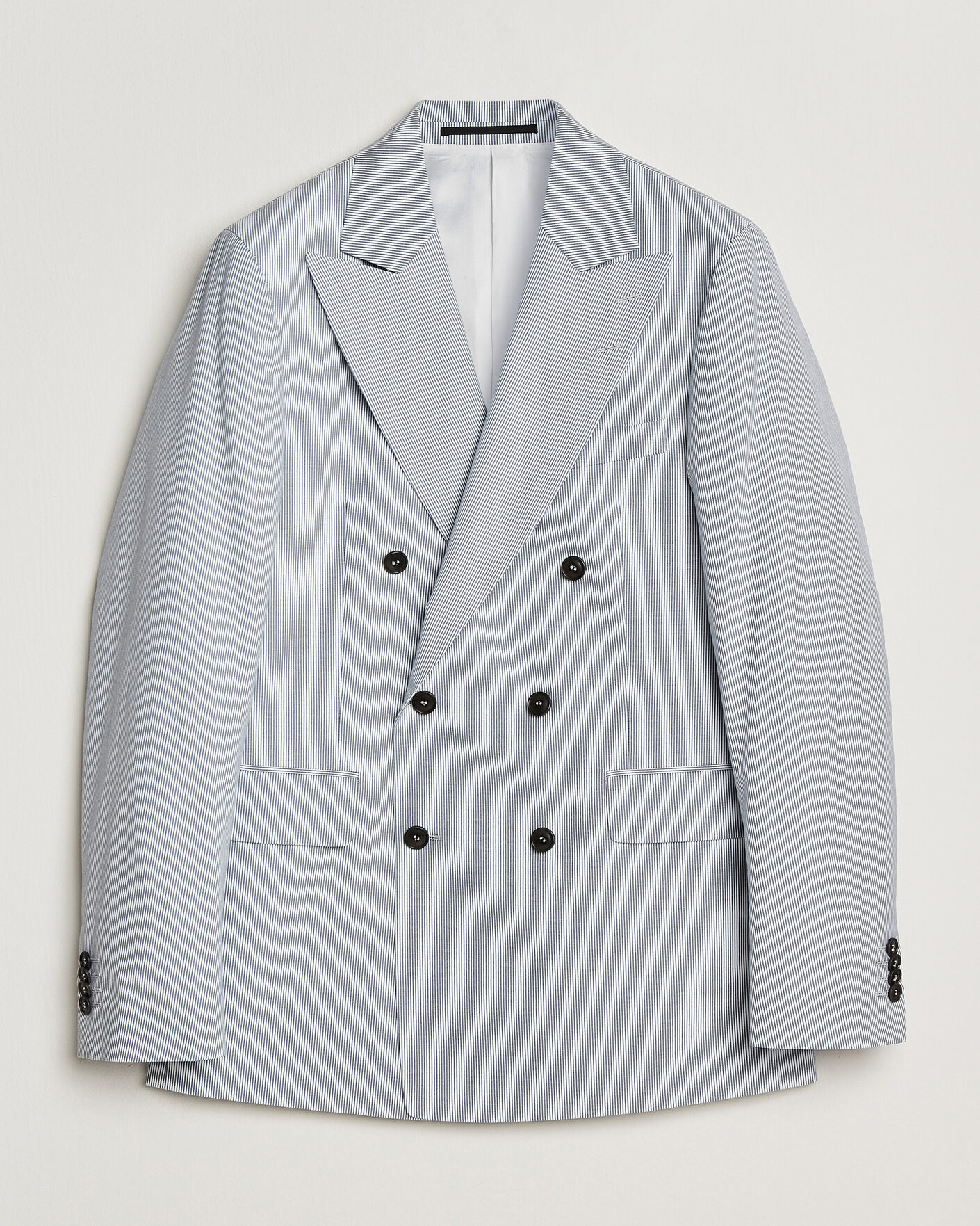 Herre | Dressjakker | Tiger of Sweden | Ease Cotton Double Breasted Blazer Thunder Blue