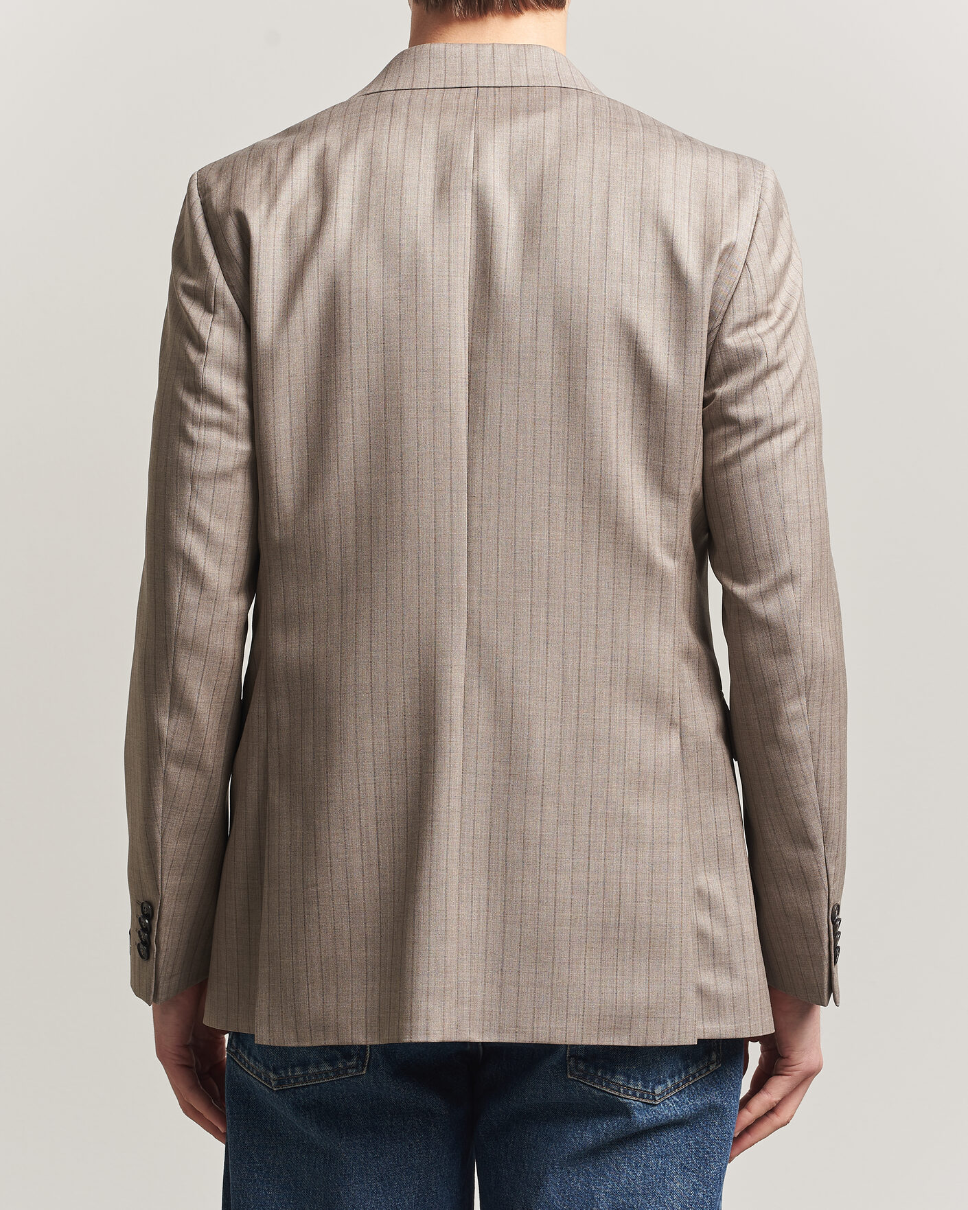 Herre | Dressjakker | Tiger of Sweden | Ease Wool Pinstriped Blazer Clay