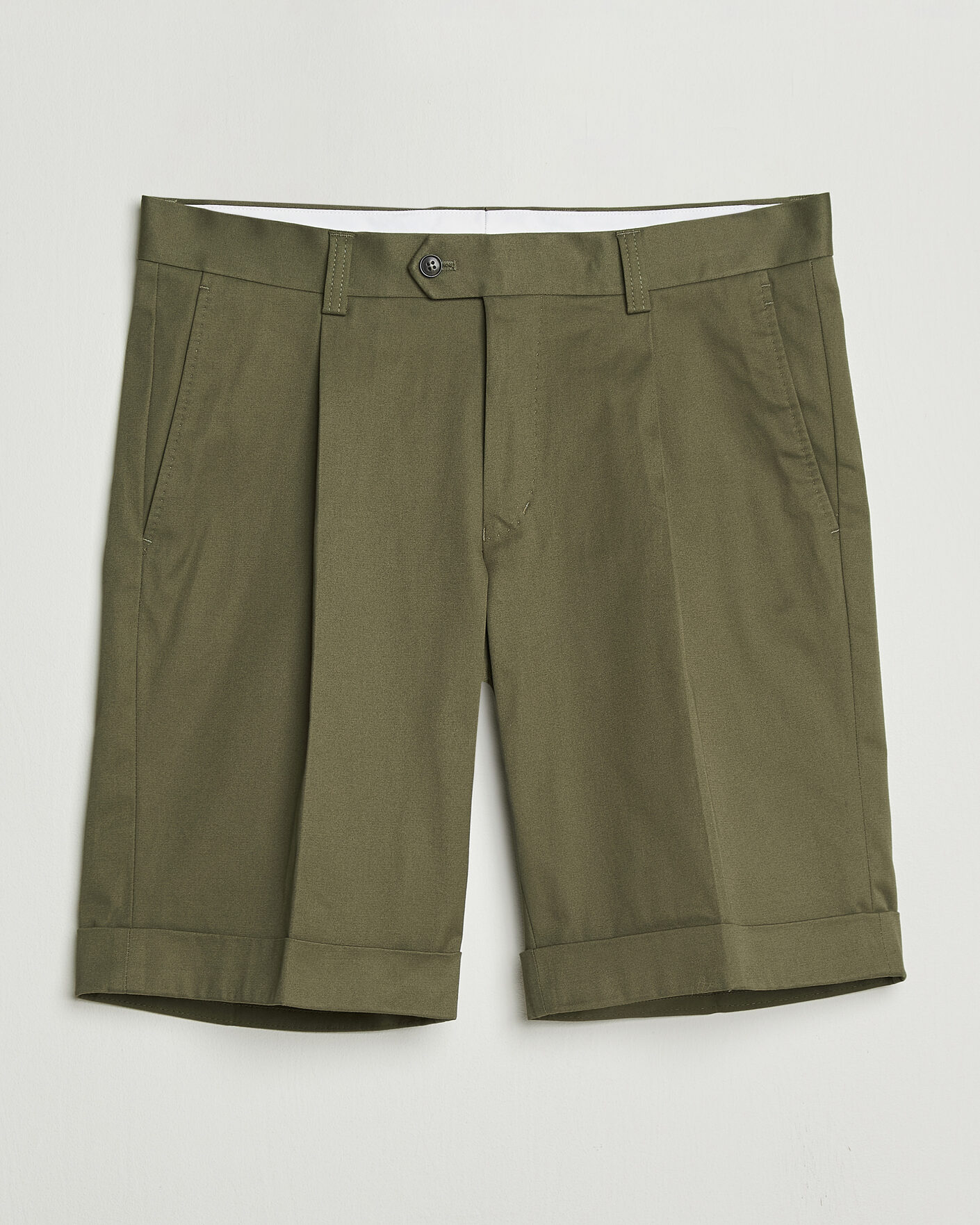Herre | Shorts | Tiger of Sweden | Tenut Cotton Chino Shorts Kalamata Green