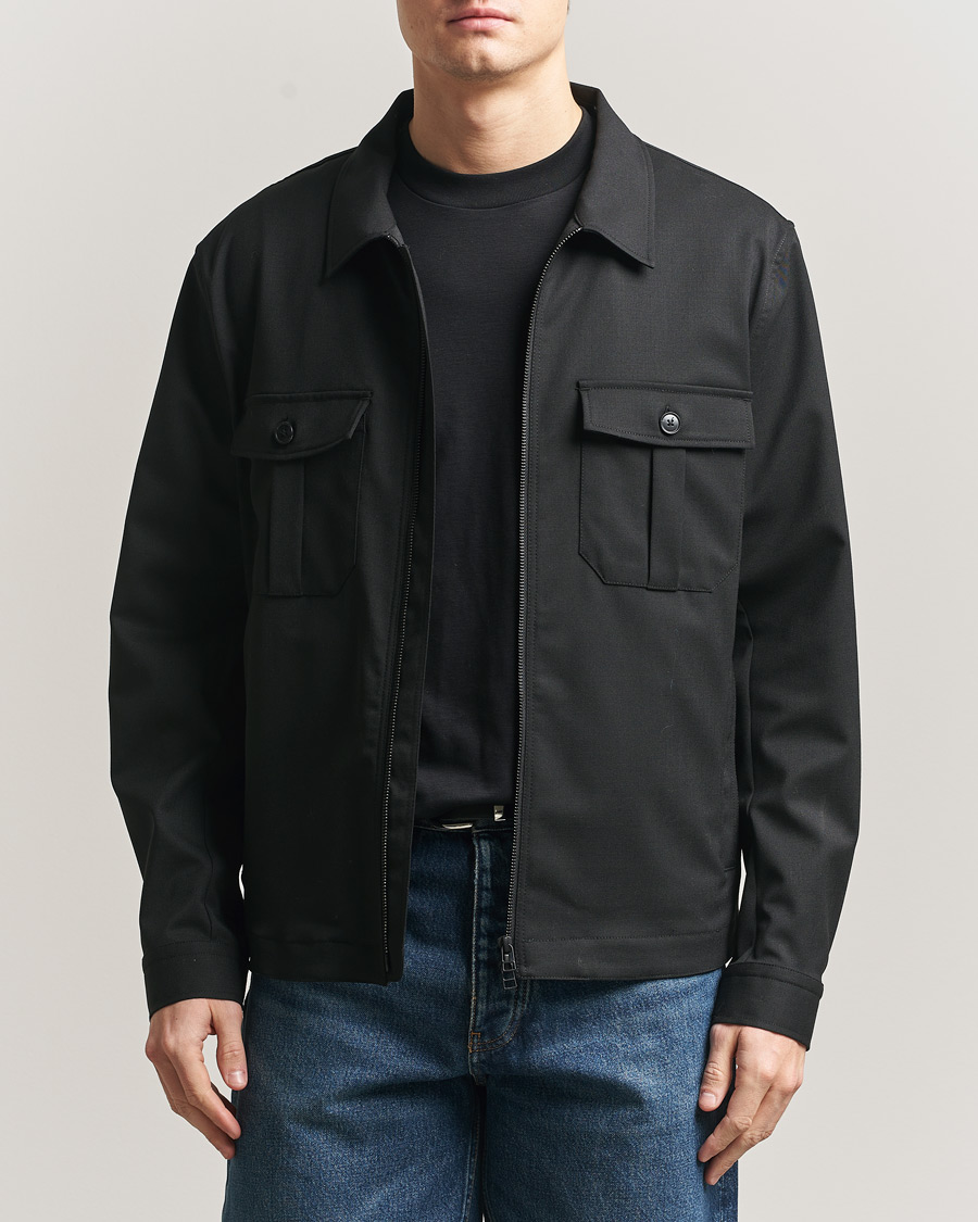 Herre | Skjorter | Tiger of Sweden | Barnaby Technical Overshirt Black