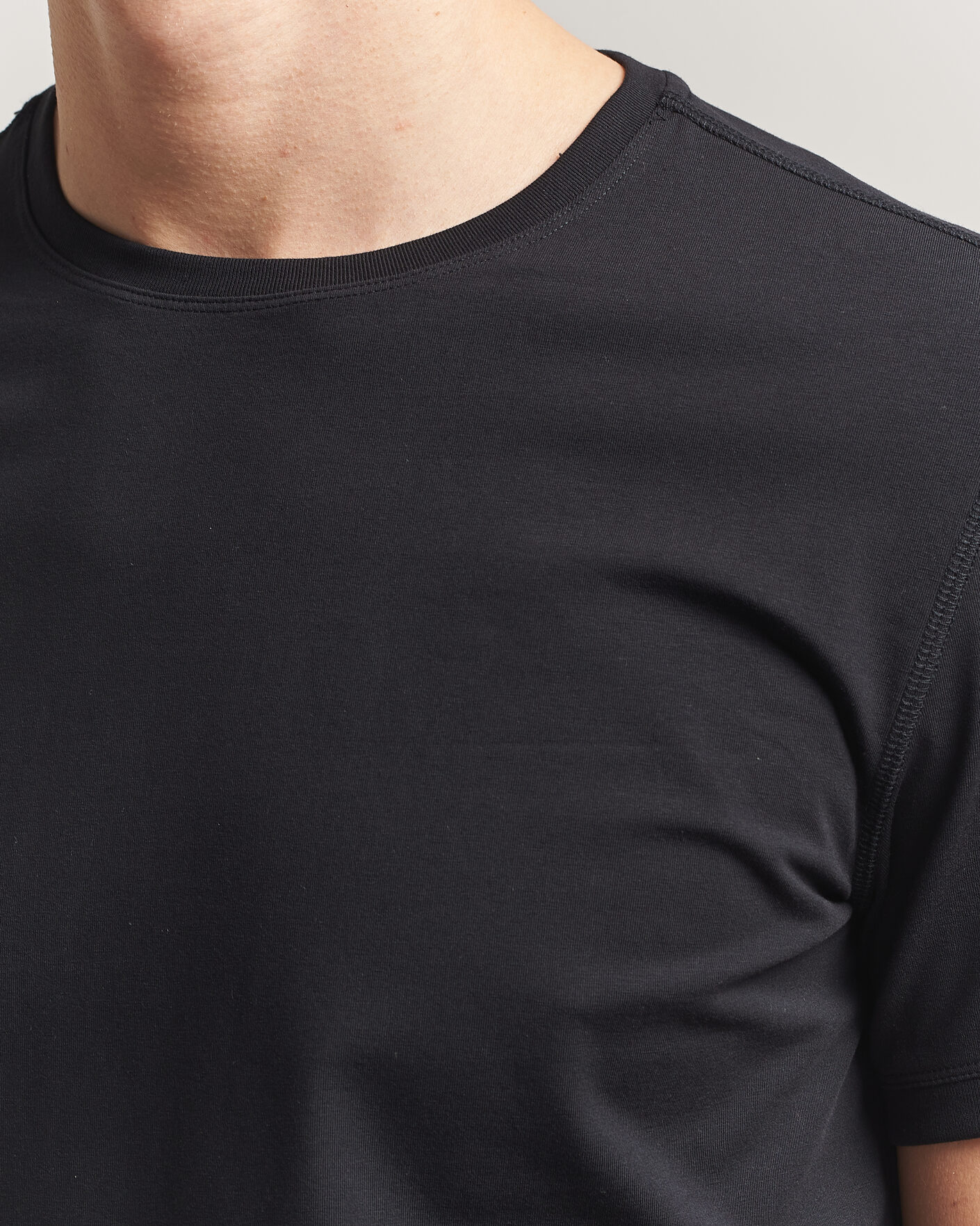 Herre | T-Shirts | Tiger of Sweden | Heimdal 2-Pack Crew Neck T-Shirt Black