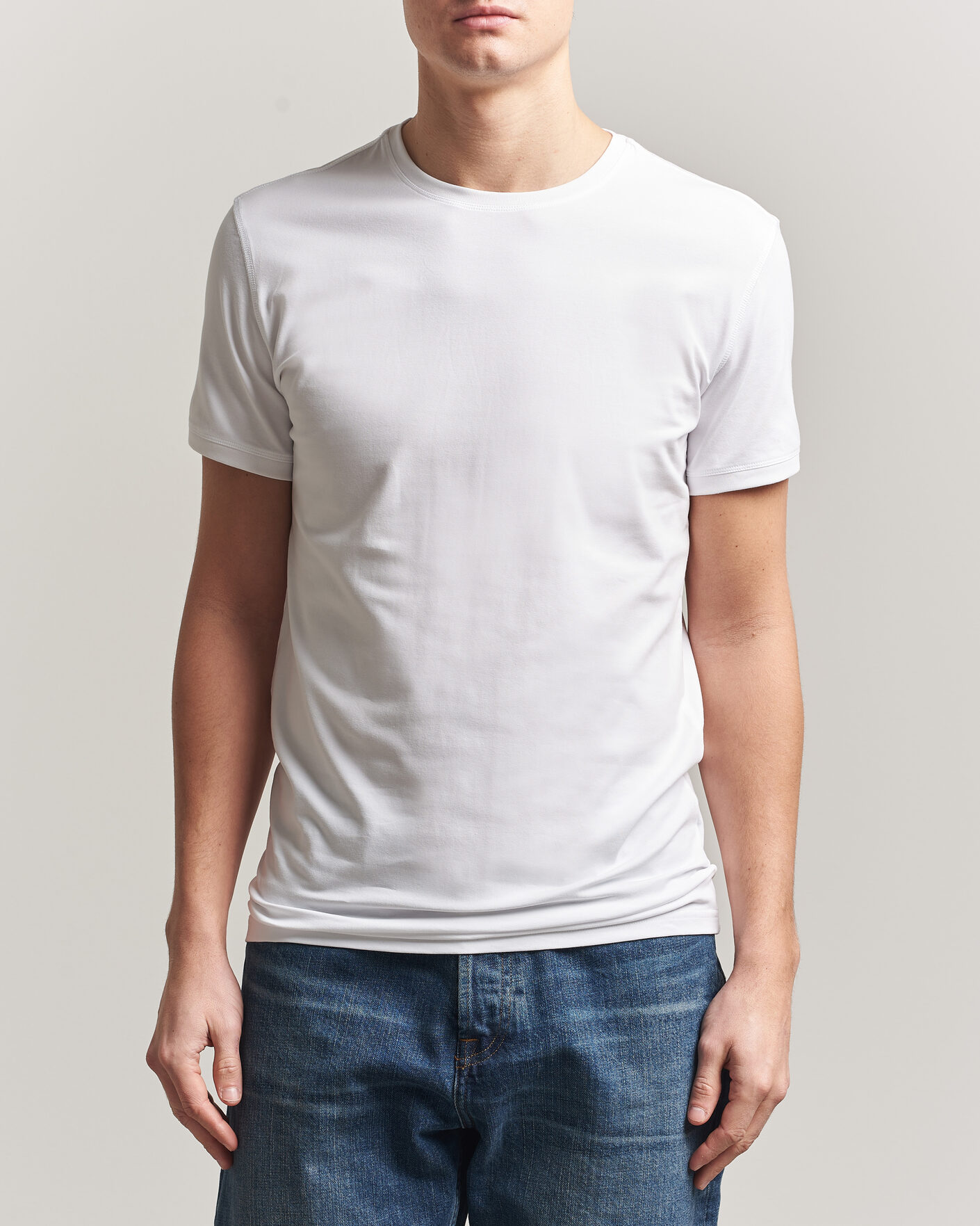 Herre | T-Shirts | Tiger of Sweden | Heimdal 2-Pack Crew Neck T-Shirt Pure White