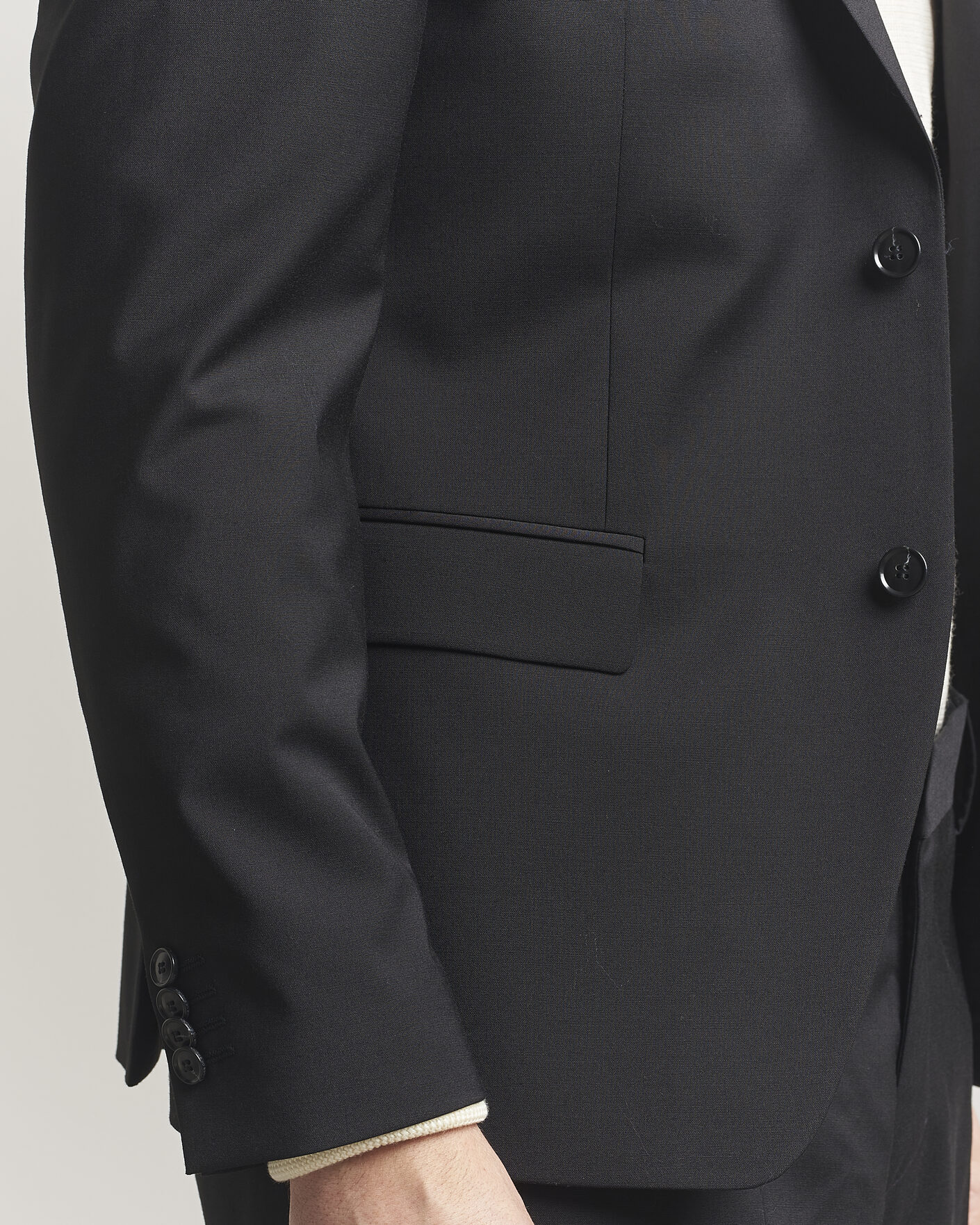 Herre | Dressjakker | Tiger of Sweden | Jamie Wool Travel Suit Blazer Black