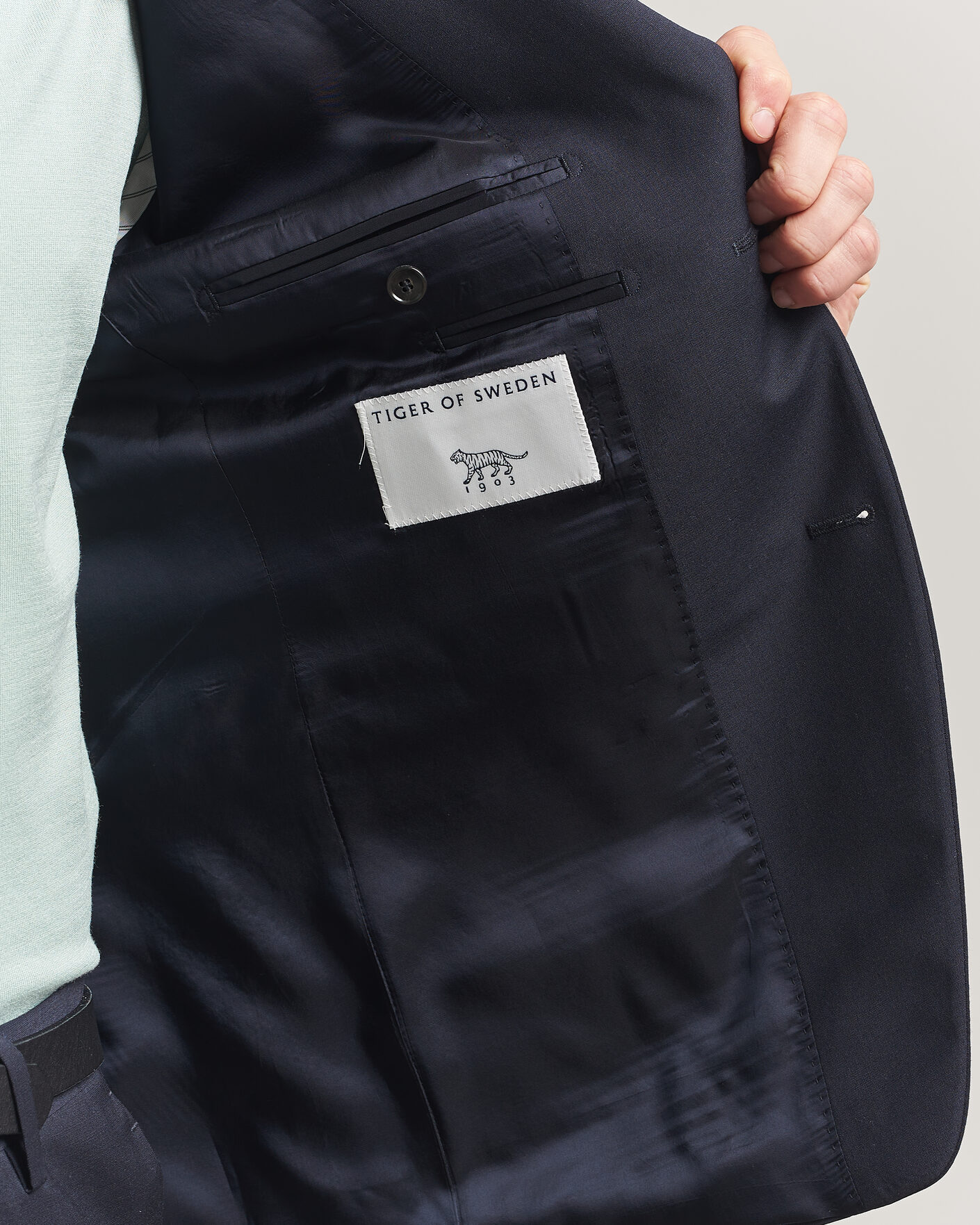 Herre | Dressjakker | Tiger of Sweden | Jamie Wool Travel Suit Blazer Dark Ink