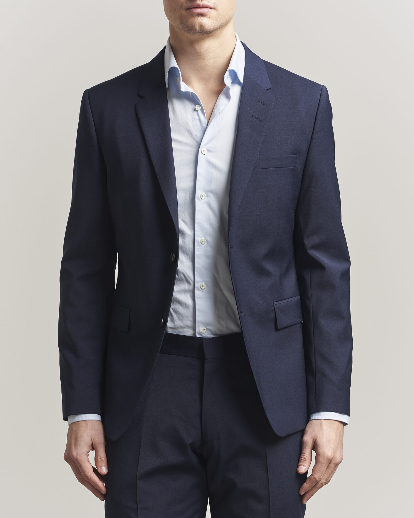 Herre | Dressjakker | Tiger of Sweden | Jamie Wool Travel Suit Blazer Royal Blue