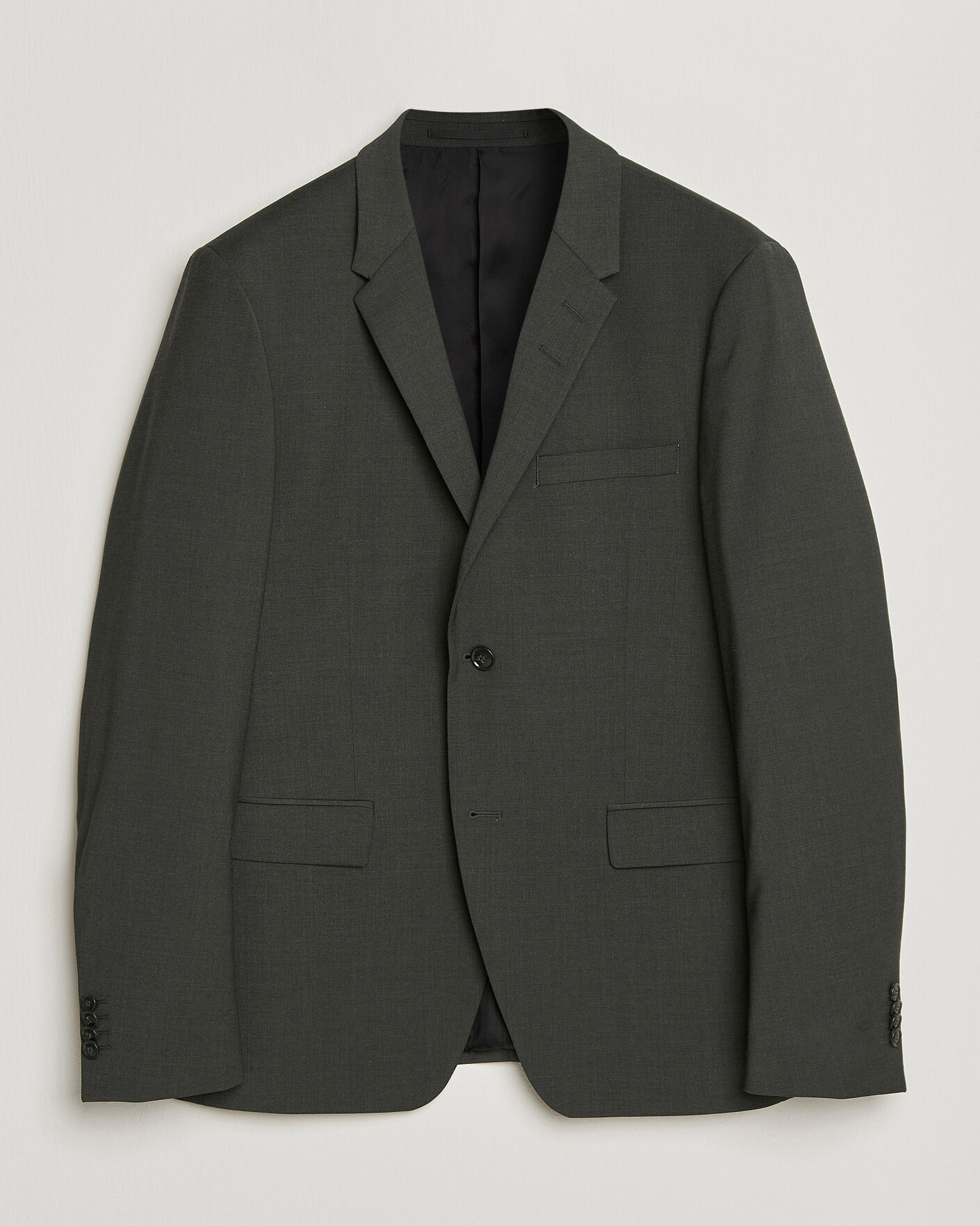 Herre | Dressjakker | Tiger of Sweden | Jamie Wool Travel Suit Blazer Olive Extreme