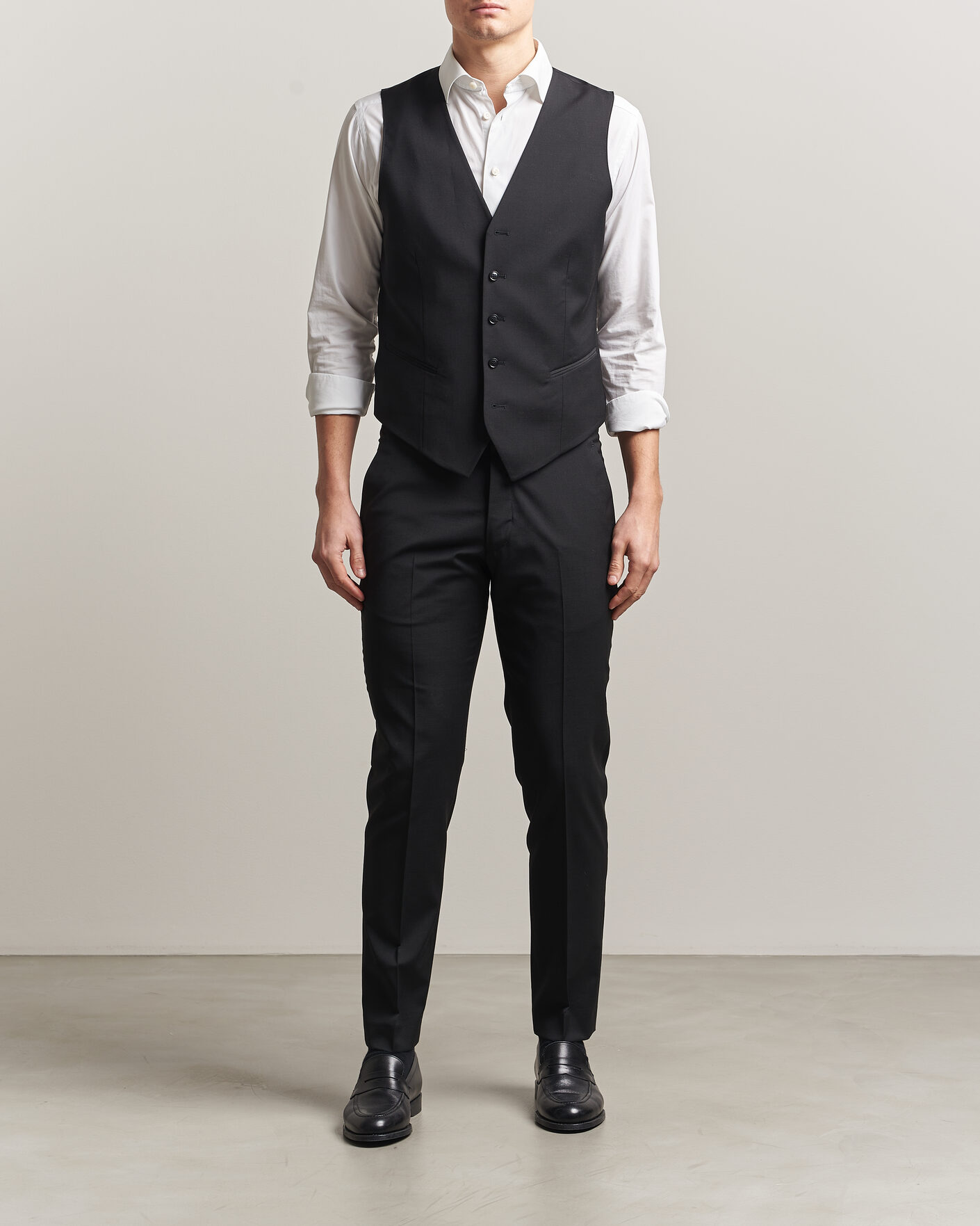 Herre | Vester | Tiger of Sweden | Winston Wool Travel Waistcoat Black