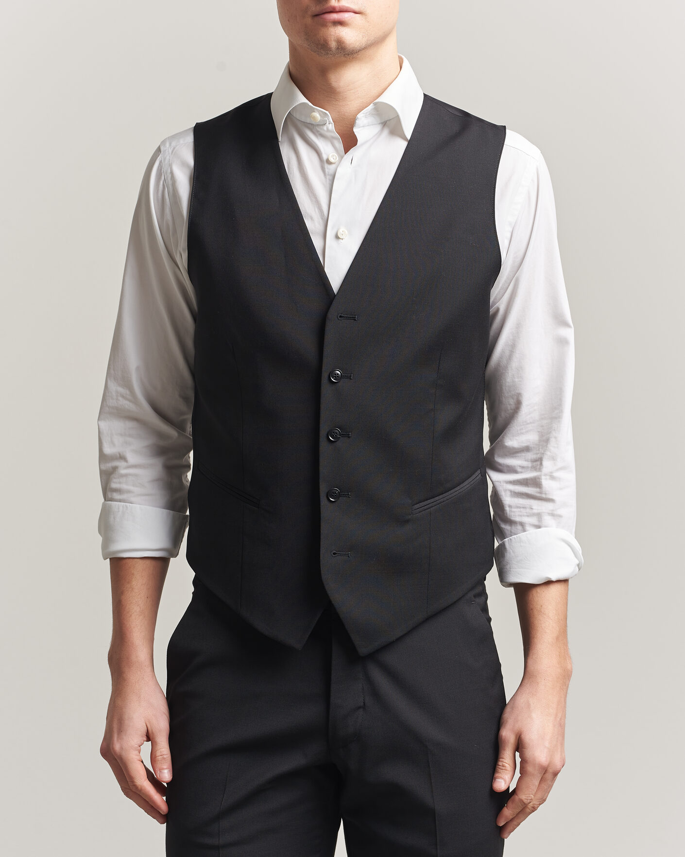 Herre | Vester | Tiger of Sweden | Winston Wool Travel Waistcoat Black