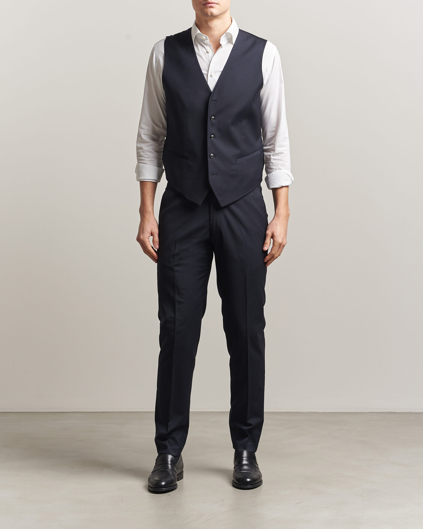 Herre | Vester | Tiger of Sweden | Winston Wool Travel Waistcoat Dark Ink