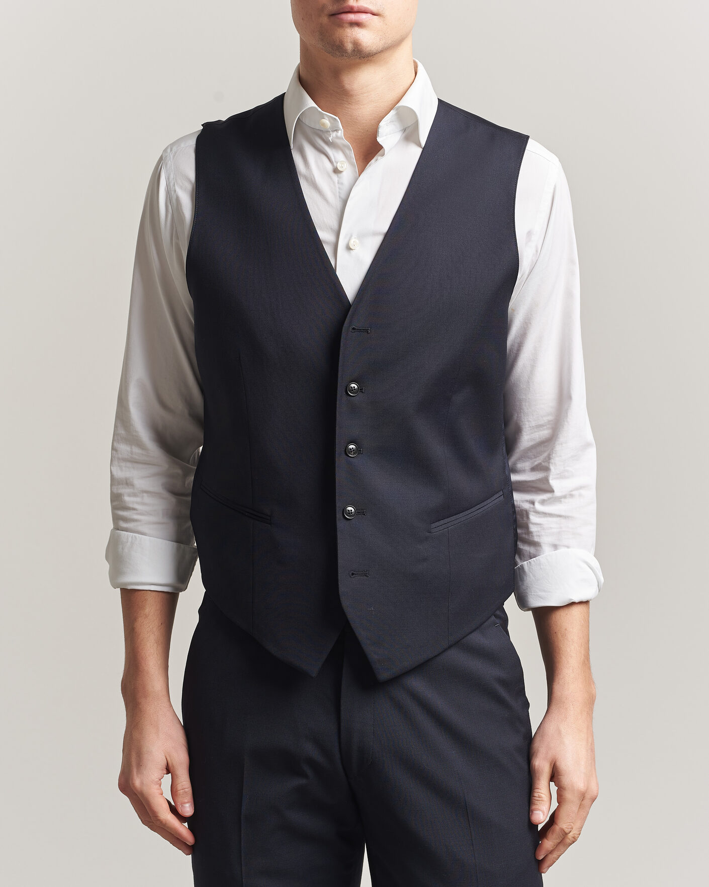 Herre | Vester | Tiger of Sweden | Winston Wool Travel Waistcoat Dark Ink