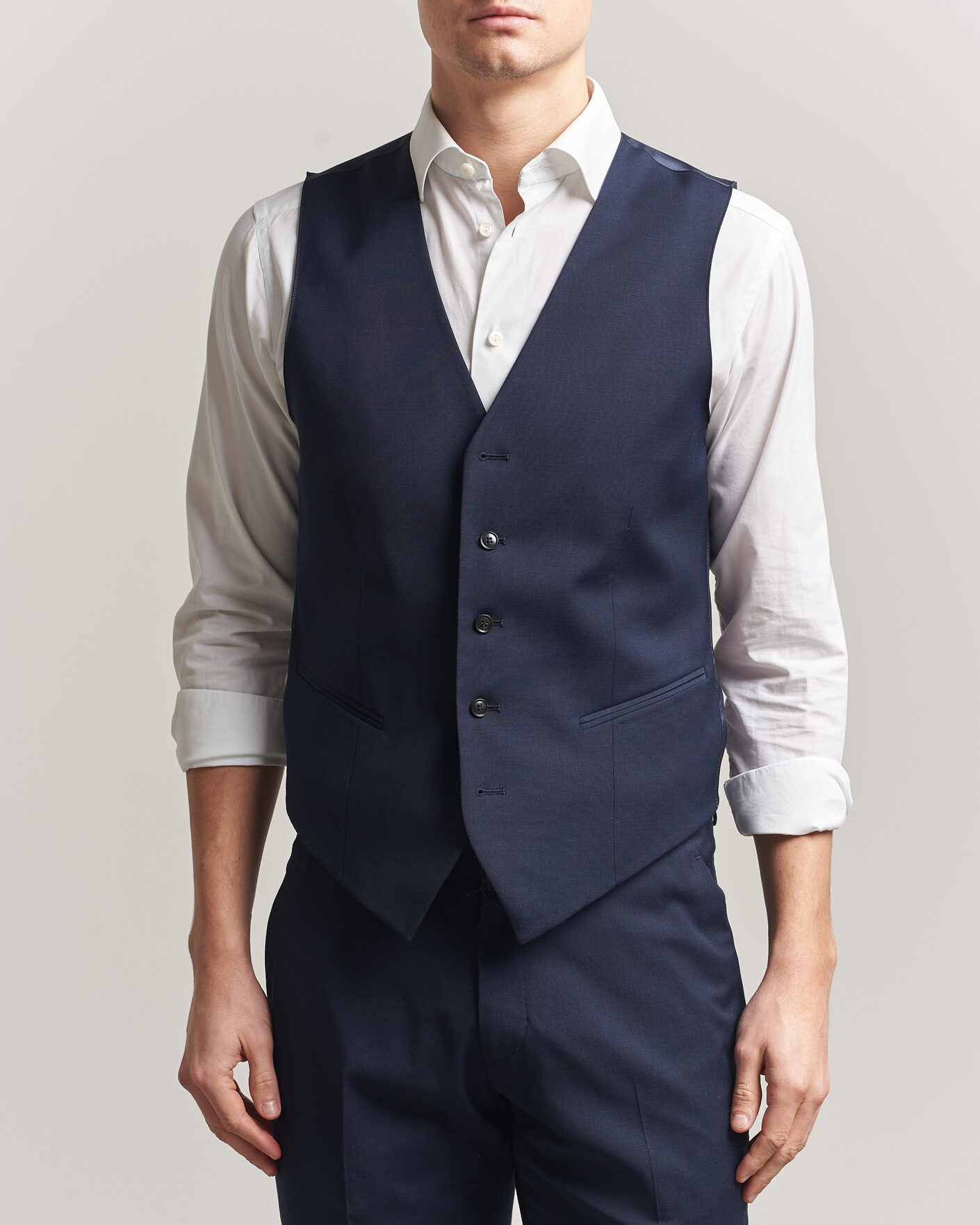 Herre | Vester | Tiger of Sweden | Winston Wool Travel Waistcoat Royal Blue