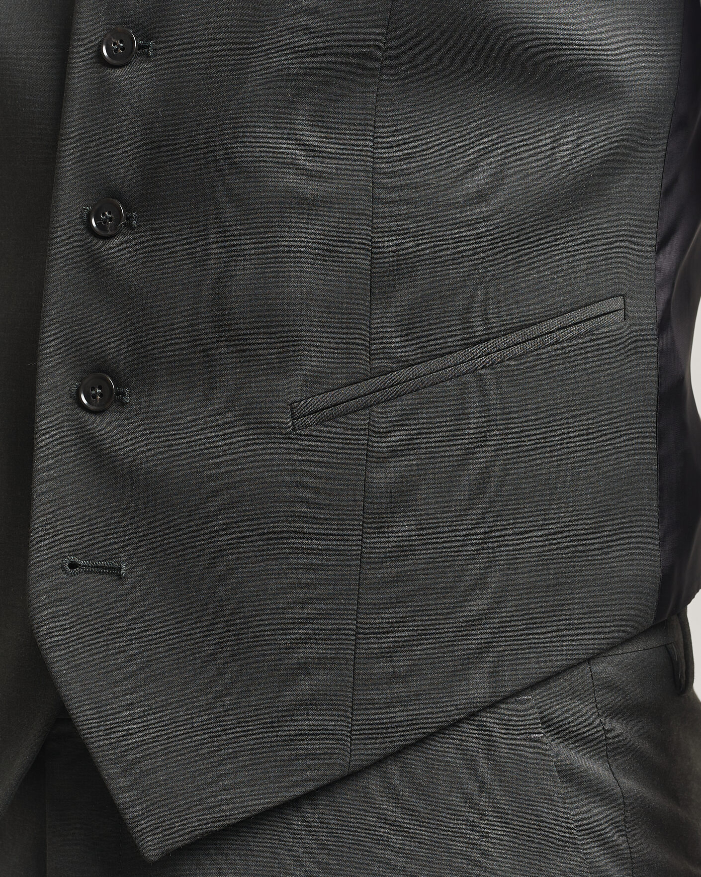 Herre | Vester | Tiger of Sweden | Winston Wool Travel Waistcoat Olive Extreme