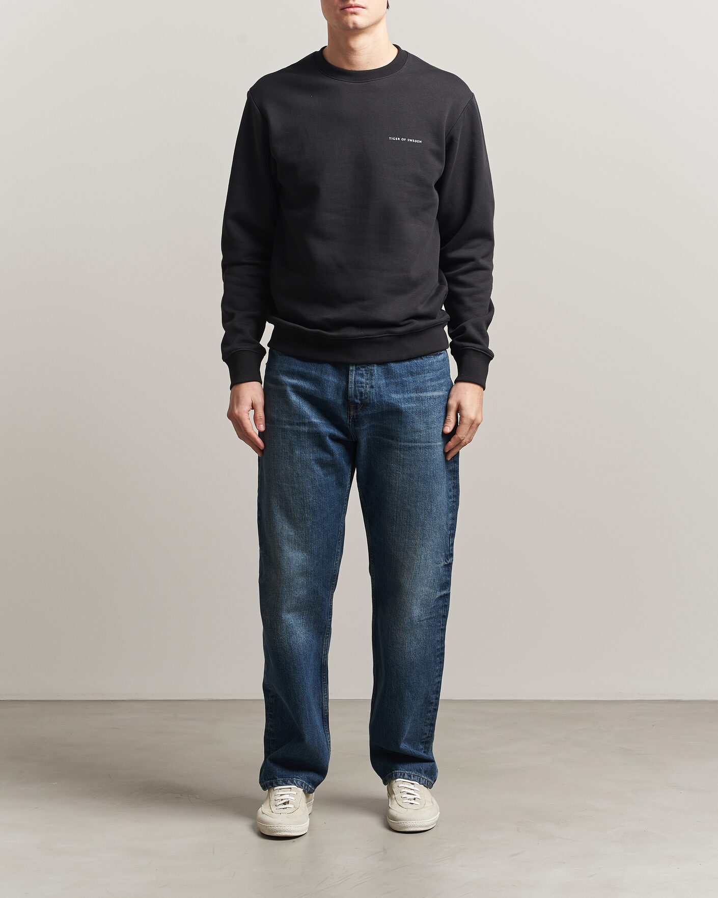 Herre | Gensere | Tiger of Sweden | Emerson Crew Neck Sweatshirt Black