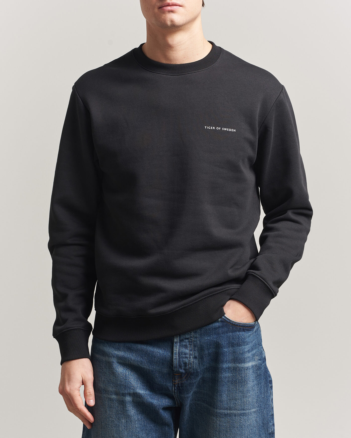 Herre | Gensere | Tiger of Sweden | Emerson Crew Neck Sweatshirt Black
