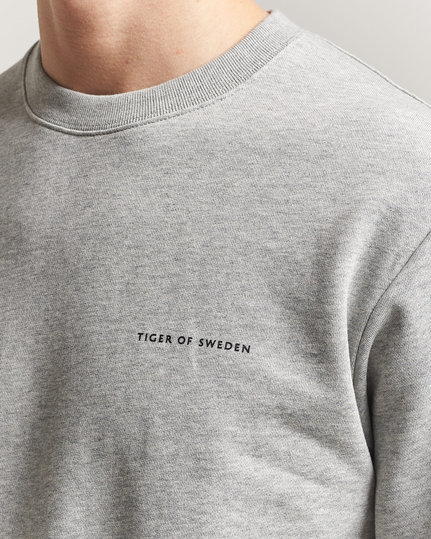 Herre | Gensere | Tiger of Sweden | Emerson Crew Neck Sweatshirt Grey Melange