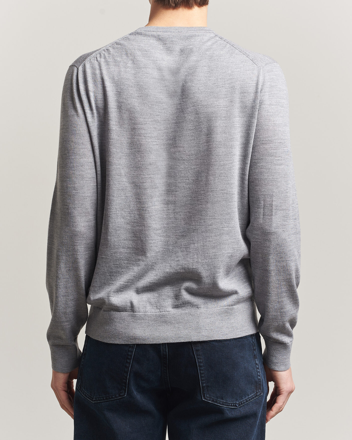 Herre | Gensere | Tiger of Sweden | Connor Crew Neck Pullover Grey Melange
