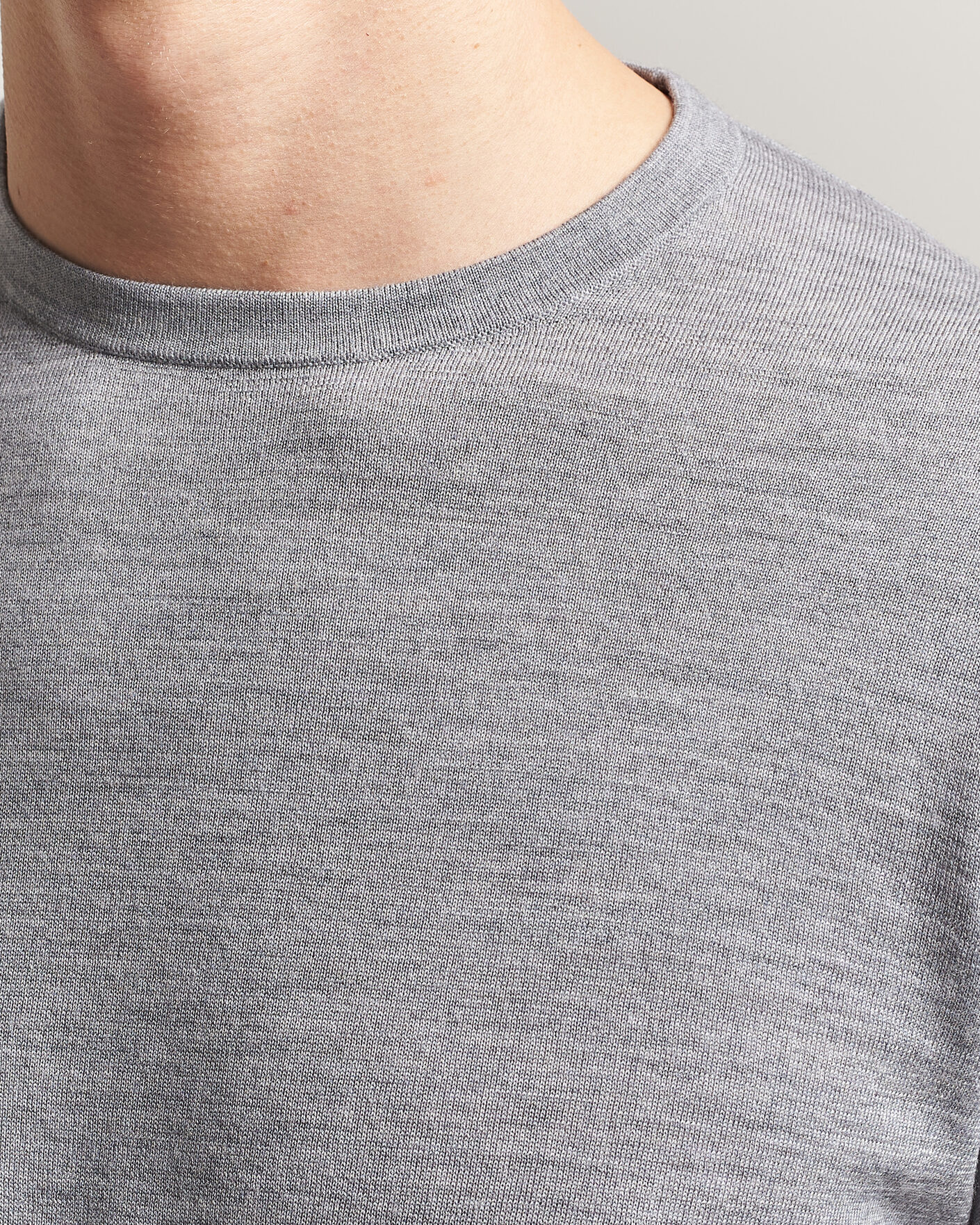 Herre | Gensere | Tiger of Sweden | Connor Crew Neck Pullover Grey Melange