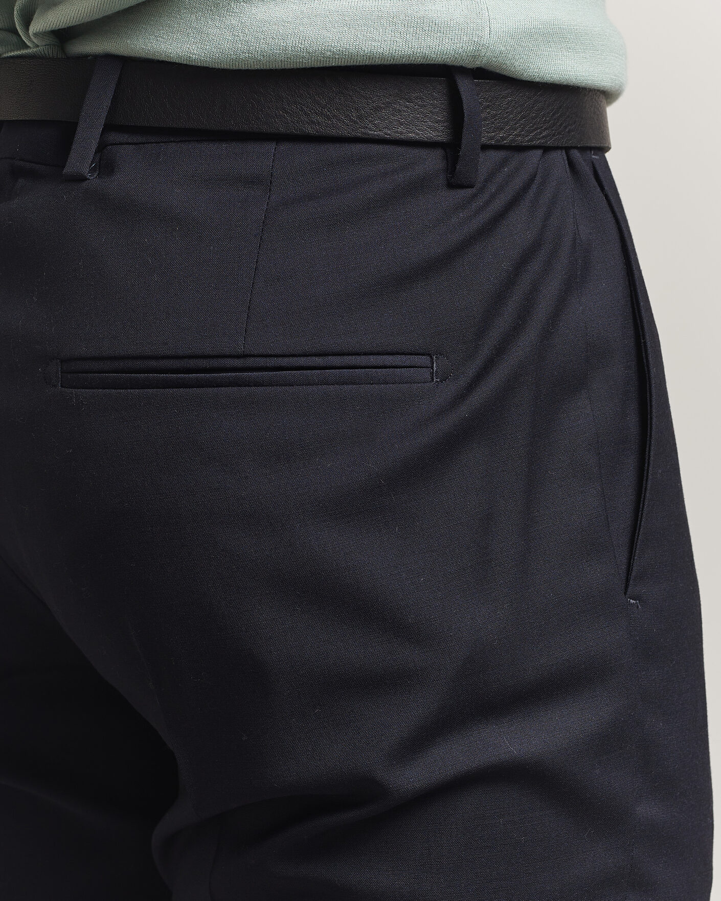 Herre | Bukser | Tiger of Sweden | Tenuta Wool Travel Suit Trousers Dark Ink