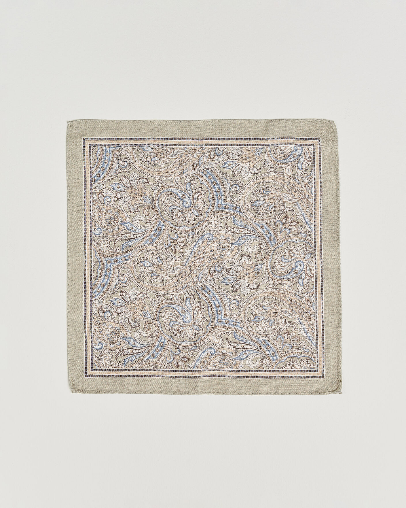 Herre | Lommetørklær | Amanda Christensen | Silk Shappe Double Faced Pocket Square Green